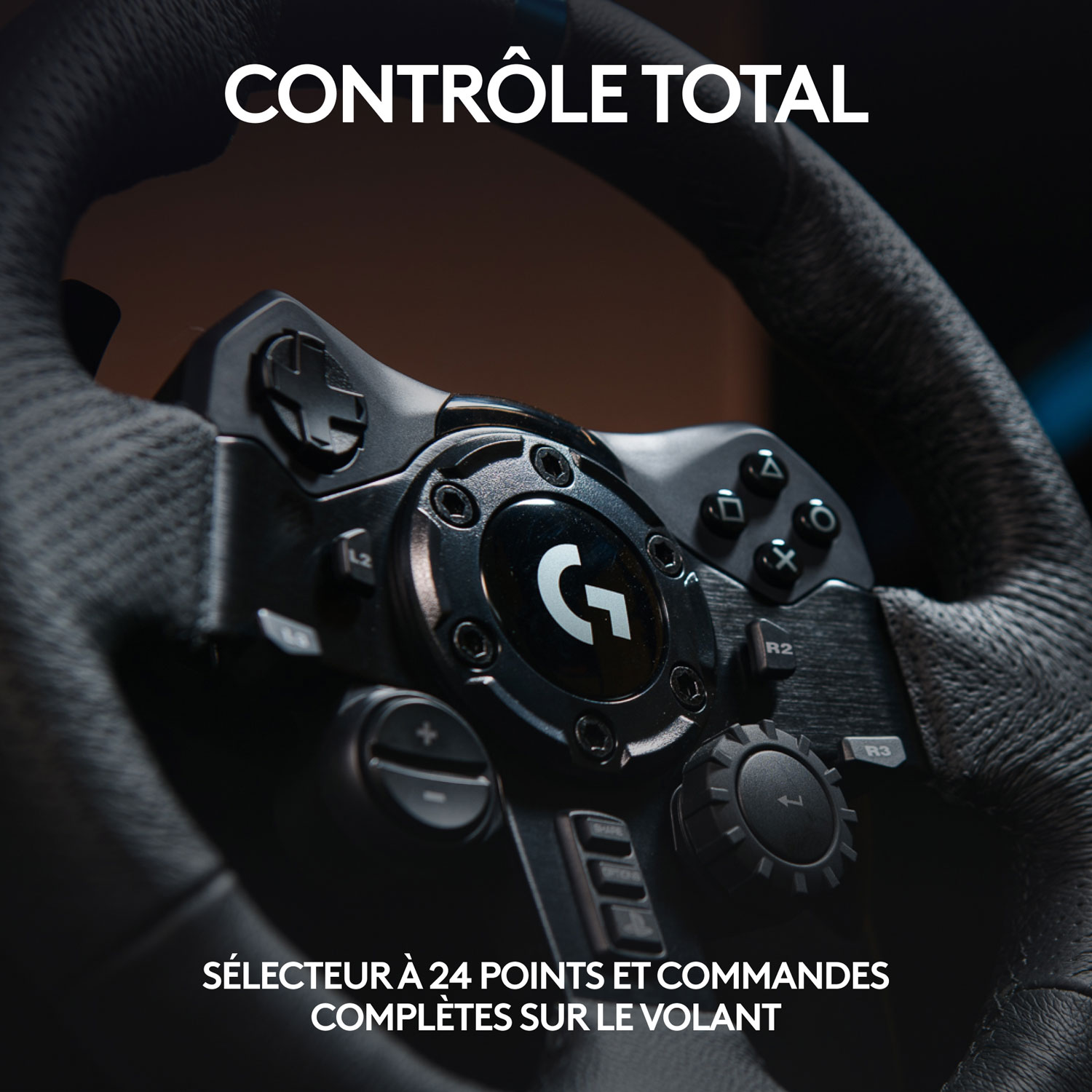 Volant de course G923 True Force de Logitech pour PlayStation 5/PC - Noir