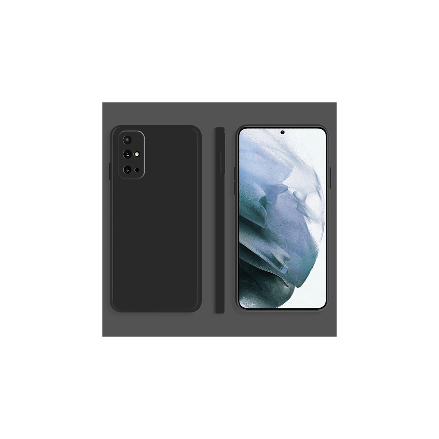 PANDACO Soft Shell Matte Black Case for Samsung Galaxy S20+