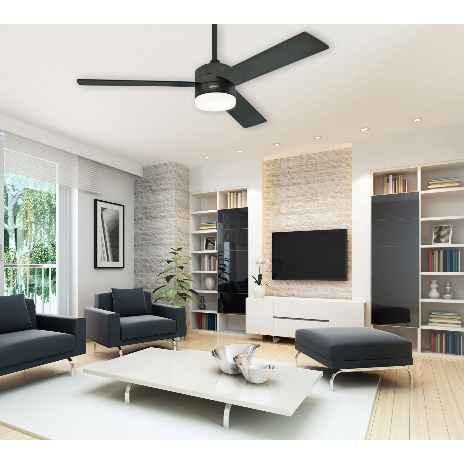 Ventilateur de plafond de 52 po Alta Vista de Westinghouse - Noir