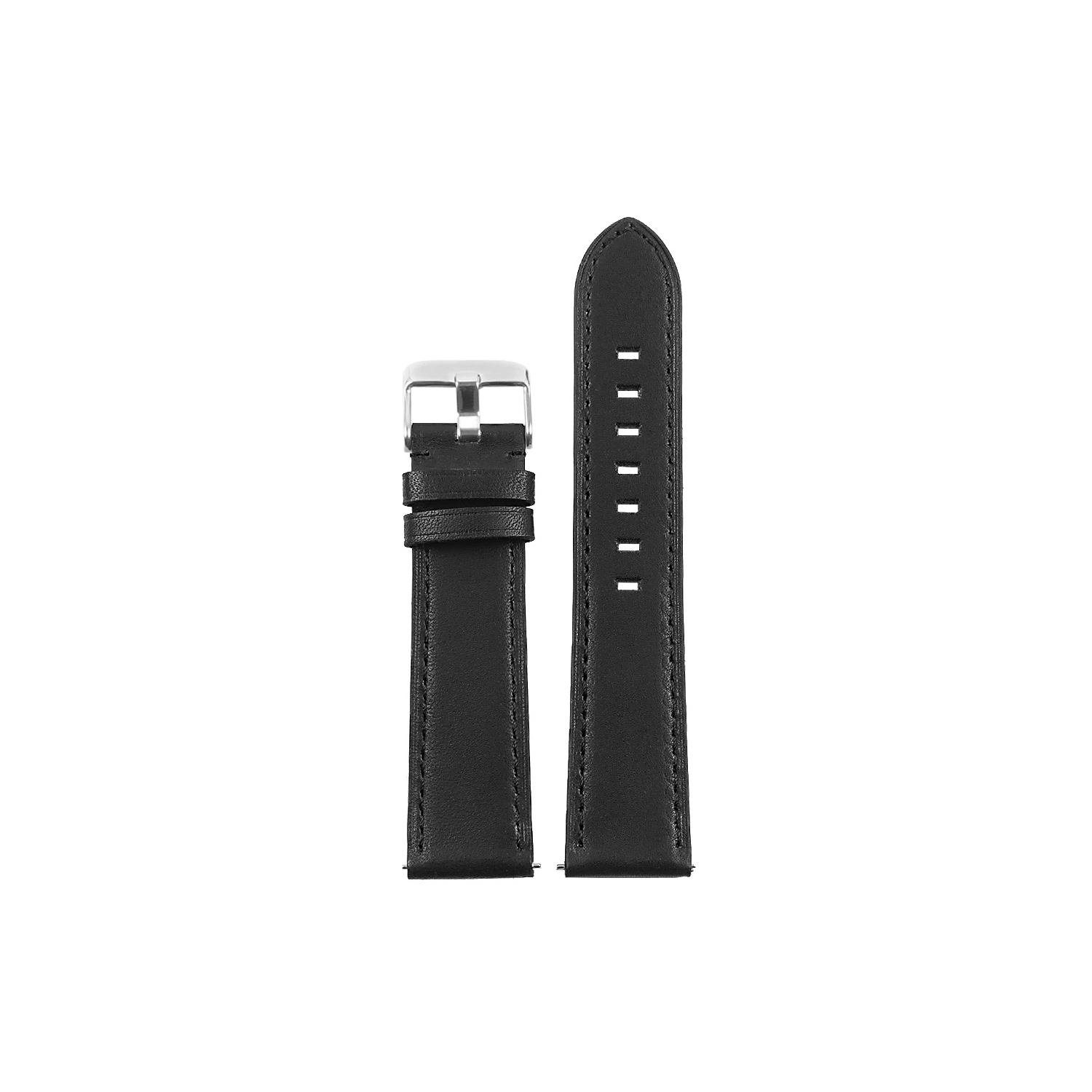 DASSARI Italian Leather Watch Band Strap for Garmin Vivomove HR Premium - Black