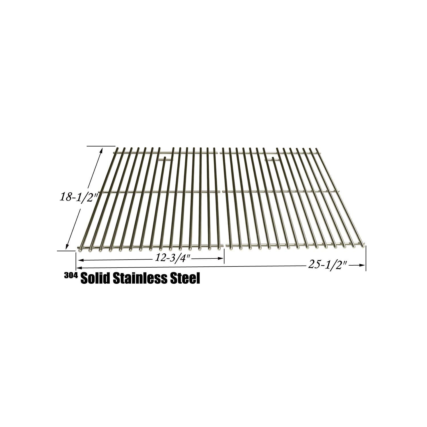 Stainless Cooking Grates for Master Chef G45301, G45302, G45303, G45304, G45306, G45306LP, G45307, G45307N Gas Models