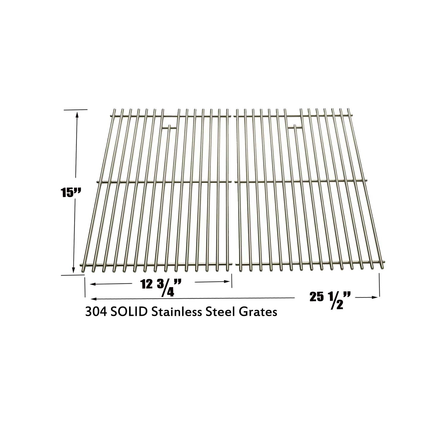 Cooking Grid for Select Gas Grill Models by Broil King, Broil-Mate and Others, Set of 2