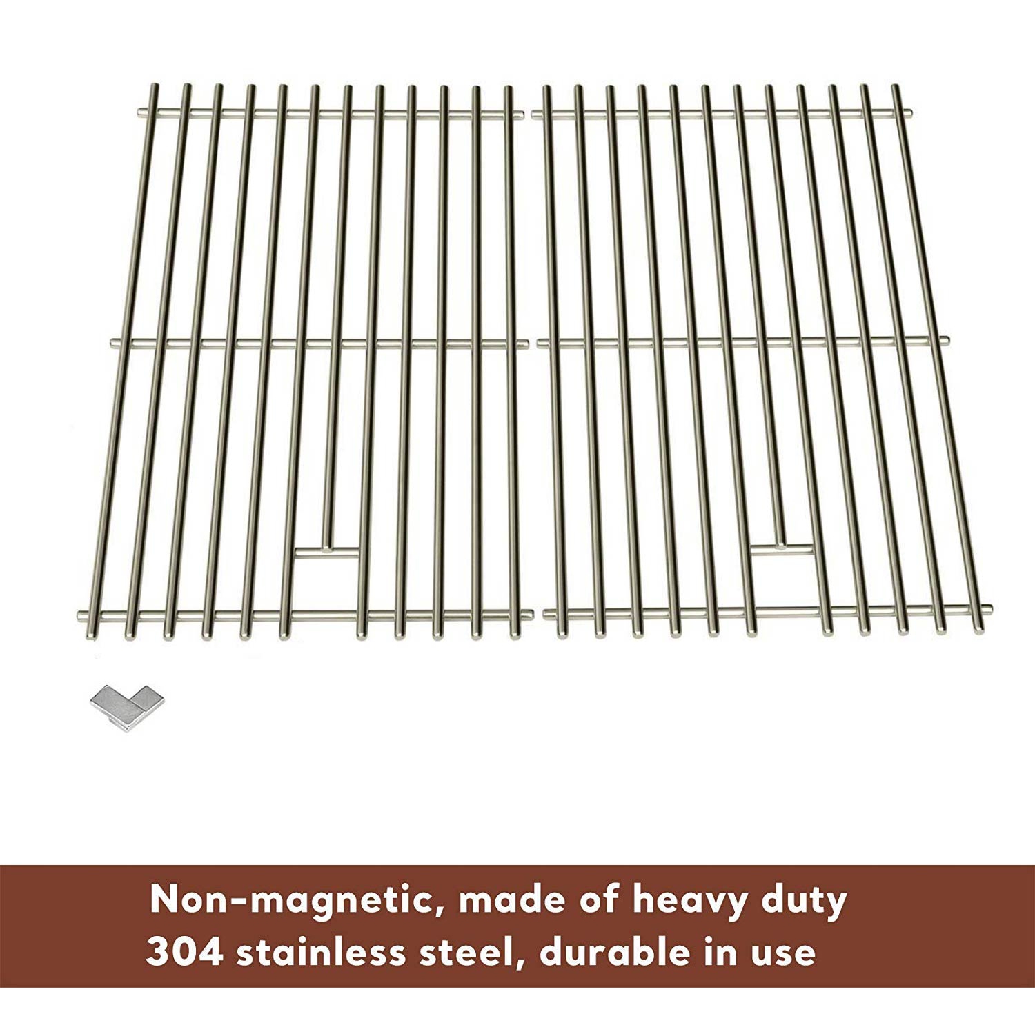 Grille de cuisson inox pour Grillez-King 9865-74, 9865-77, 986784, 986784c, 986787c, 9869-87r, 986984, modèles gaz, Ensemble de 2