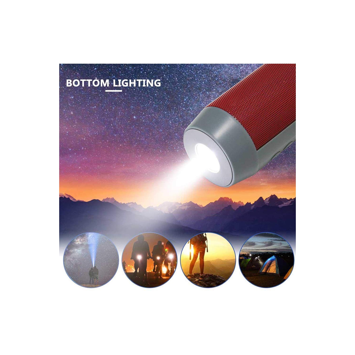 Haut-parleur portatif sans fil Bluetooth Lifestyle HD Soul de Stimula résistant aux éclaboussures iPhone d'Apple Android, perche à égoportrait,