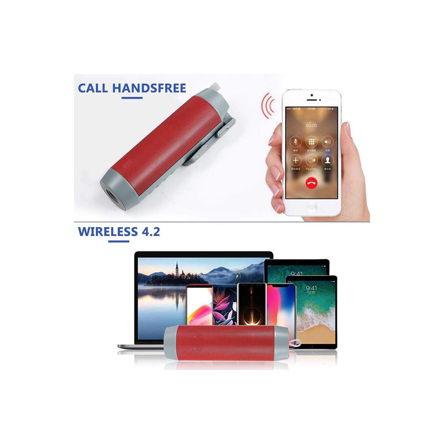 Haut-parleur portatif sans fil Bluetooth Lifestyle HD Soul de Stimula résistant aux éclaboussures iPhone d'Apple Android, perche à égoportrait,