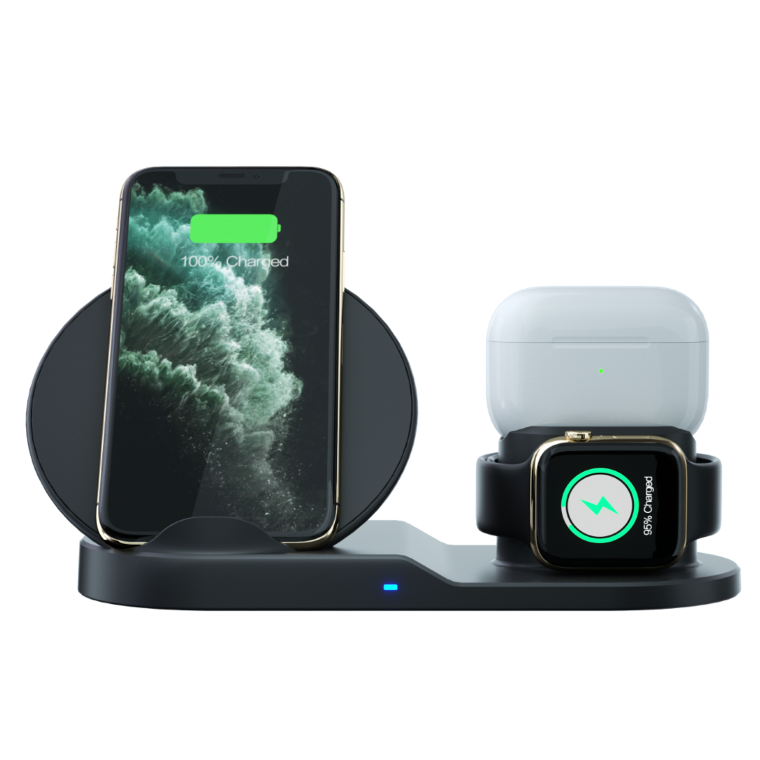 Téléphone intelligent sans fil 3-en-1 Lifestyle de Stimula, Apple Watch ultrarapide Airpods 3ᵉ 4ᵉ et AirPods Pro 1ᵉʳ & 2ᵉ gén d'2ᵉ, iPhone