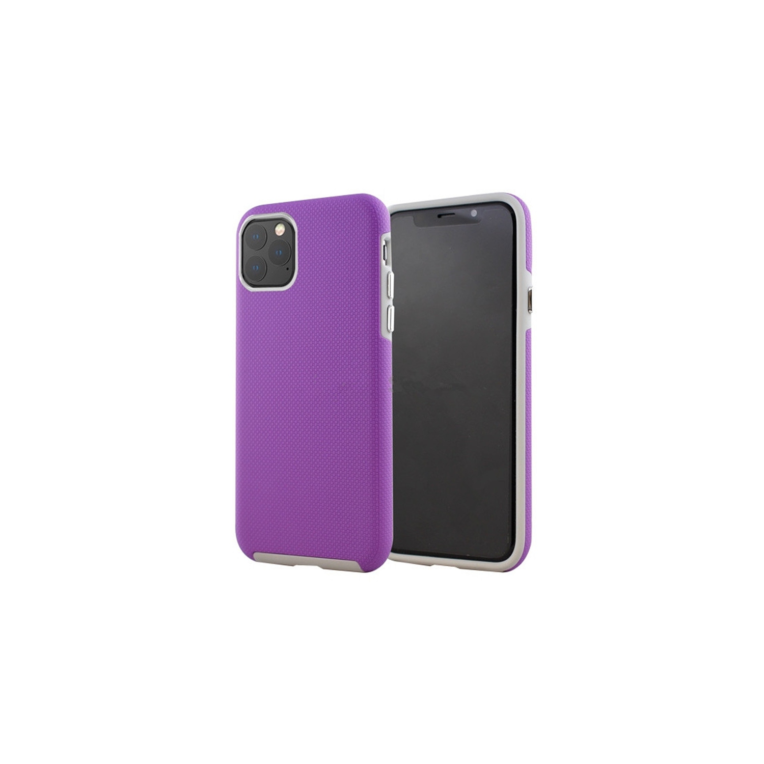 【CSmart】 Slim Fitted Hybrid Hard PC Shell Shockproof Scratch Resistant Case Cover for iPhone 11 Pro, Purple
