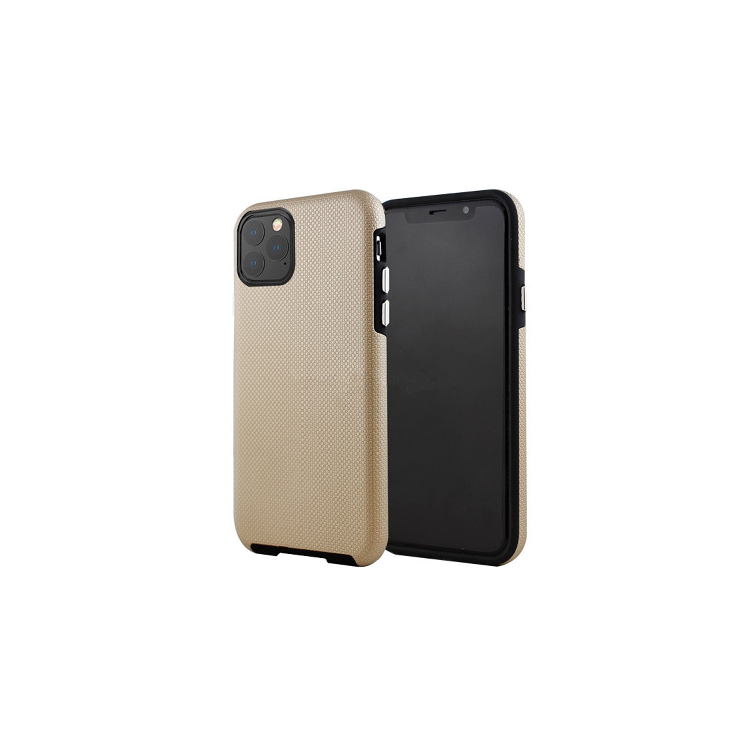 【CSmart】 Slim Fitted Hybrid Hard PC Shell Shockproof Scratch Resistant Case Cover for iPhone 11 Pro, Gold