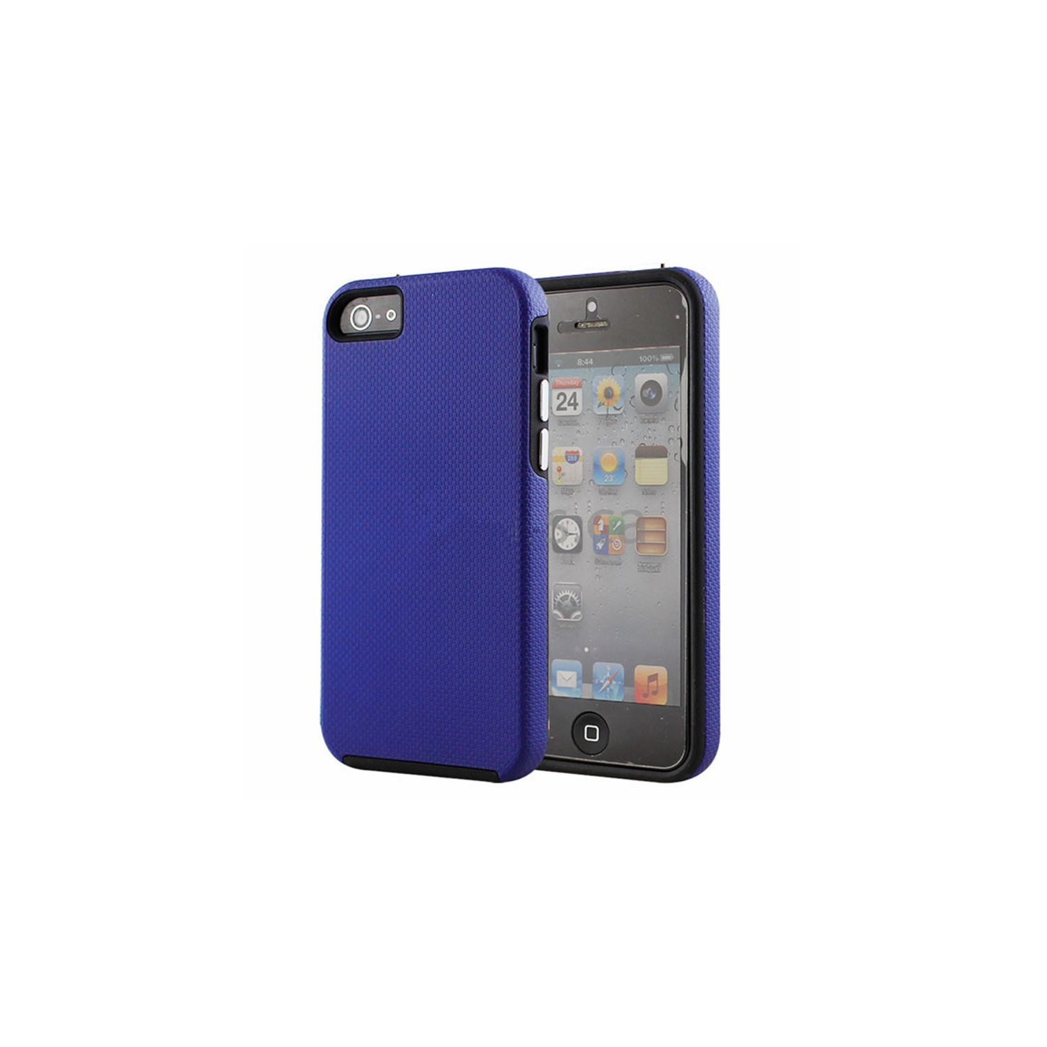 【CSmart】 Slim Fitted Hybrid Hard PC Shell Shockproof Scratch Resistant Case Cover for iPhone 7 / 8, Navy