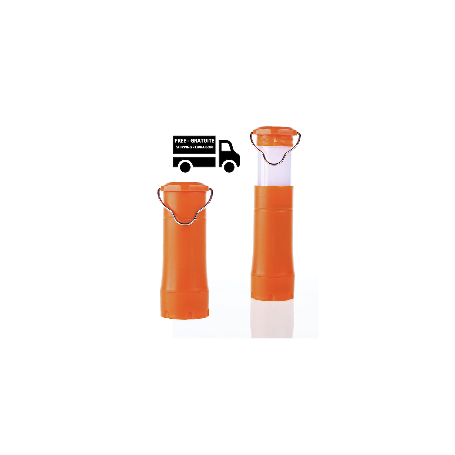 Stimula Lifestyle – Ultraled – Mini lampe de poche puissante de qualité militaire avec une durée de vie de 50&nbsp;000 heures LED – Orange