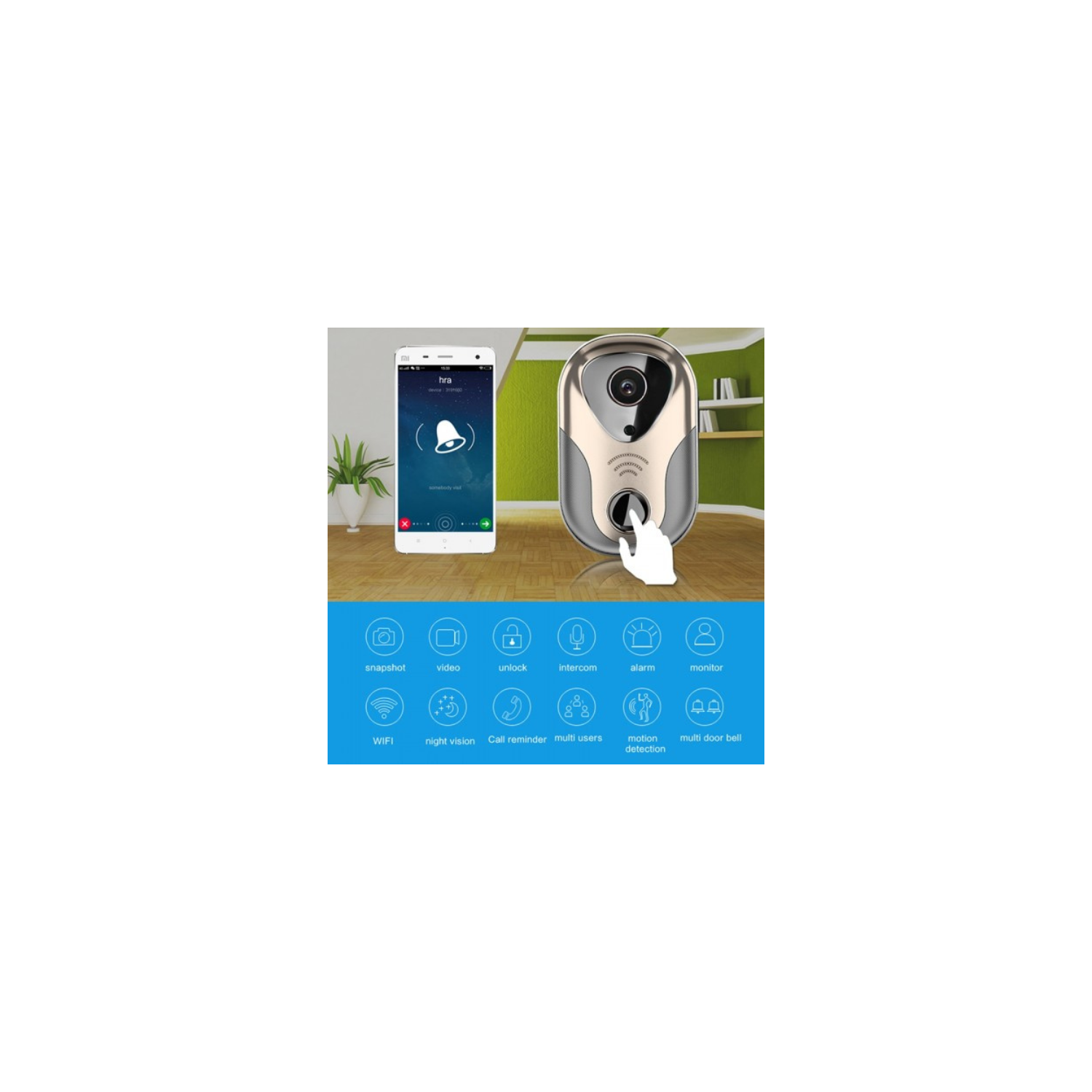 Ezonedeal Wireless 1080P In/ Outdoor 360° PTZ IP Camera Waterproof APP controller Security