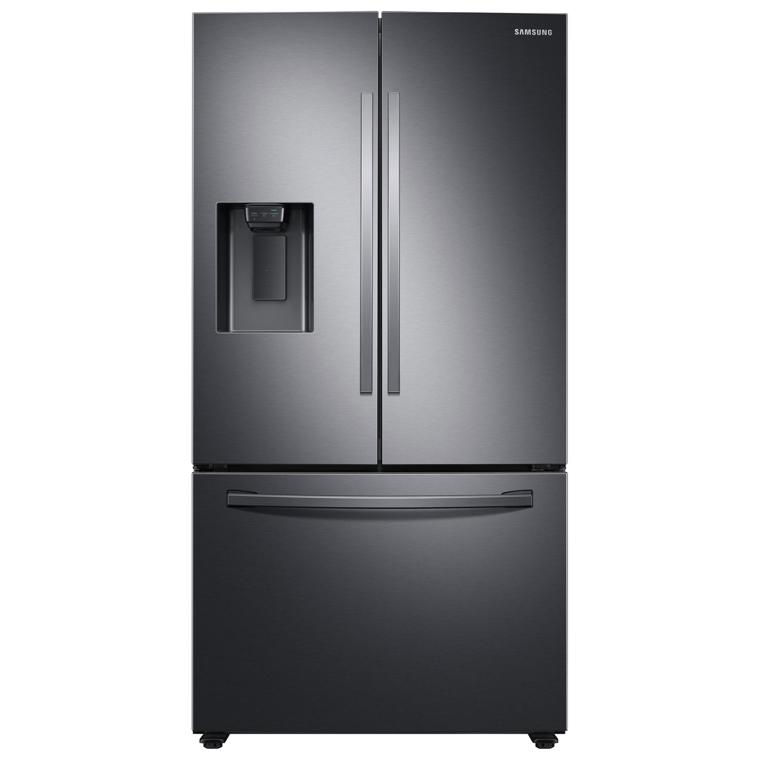 Samsung 36" 27 CuFt French Door Refrigerator w/ Water & Ice Dispenser (RF27T5201SG/AA) -Black Stainless