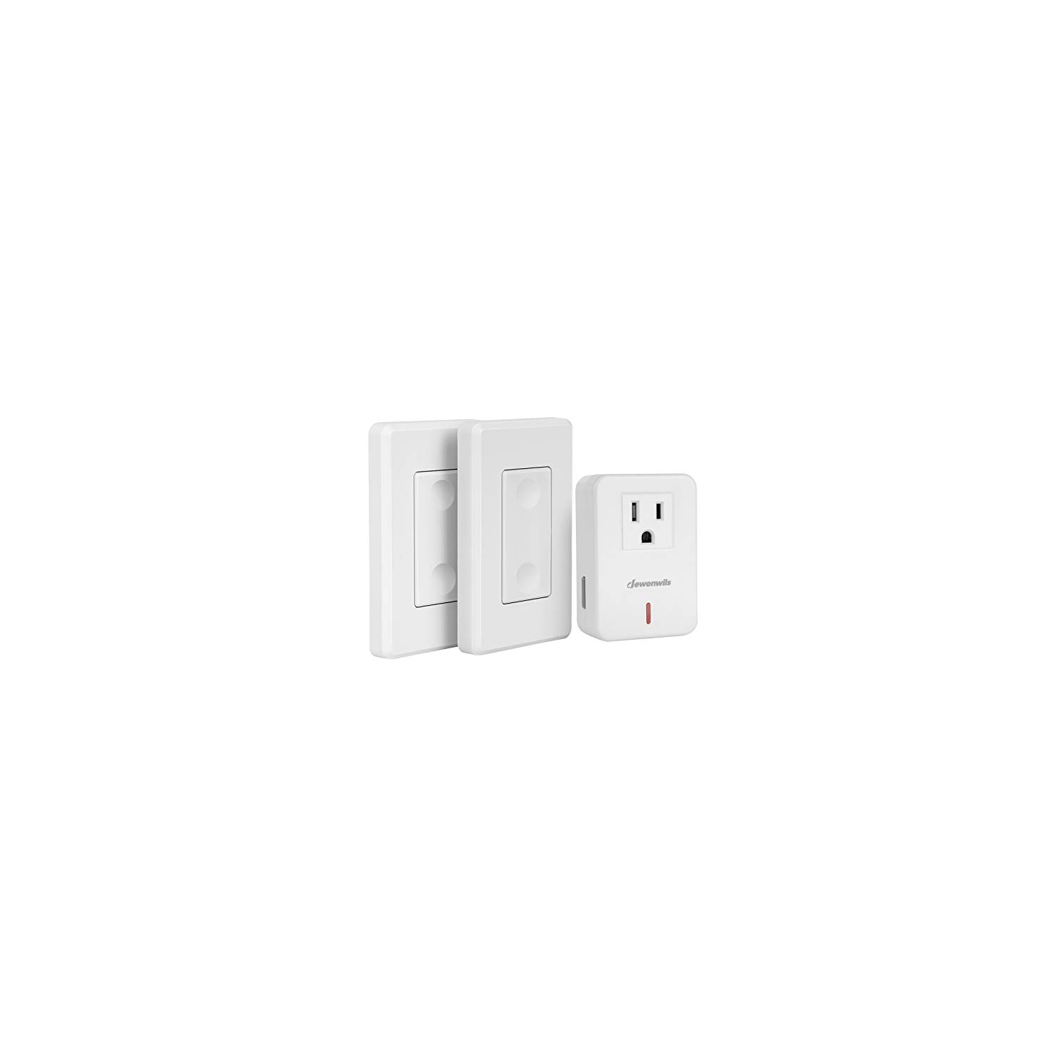 DEWENWILS Wireless Remote Wall Switch and Outlet, Plug in Remote Control Light Switch, No Wiring, Expandable, 100 ft RF