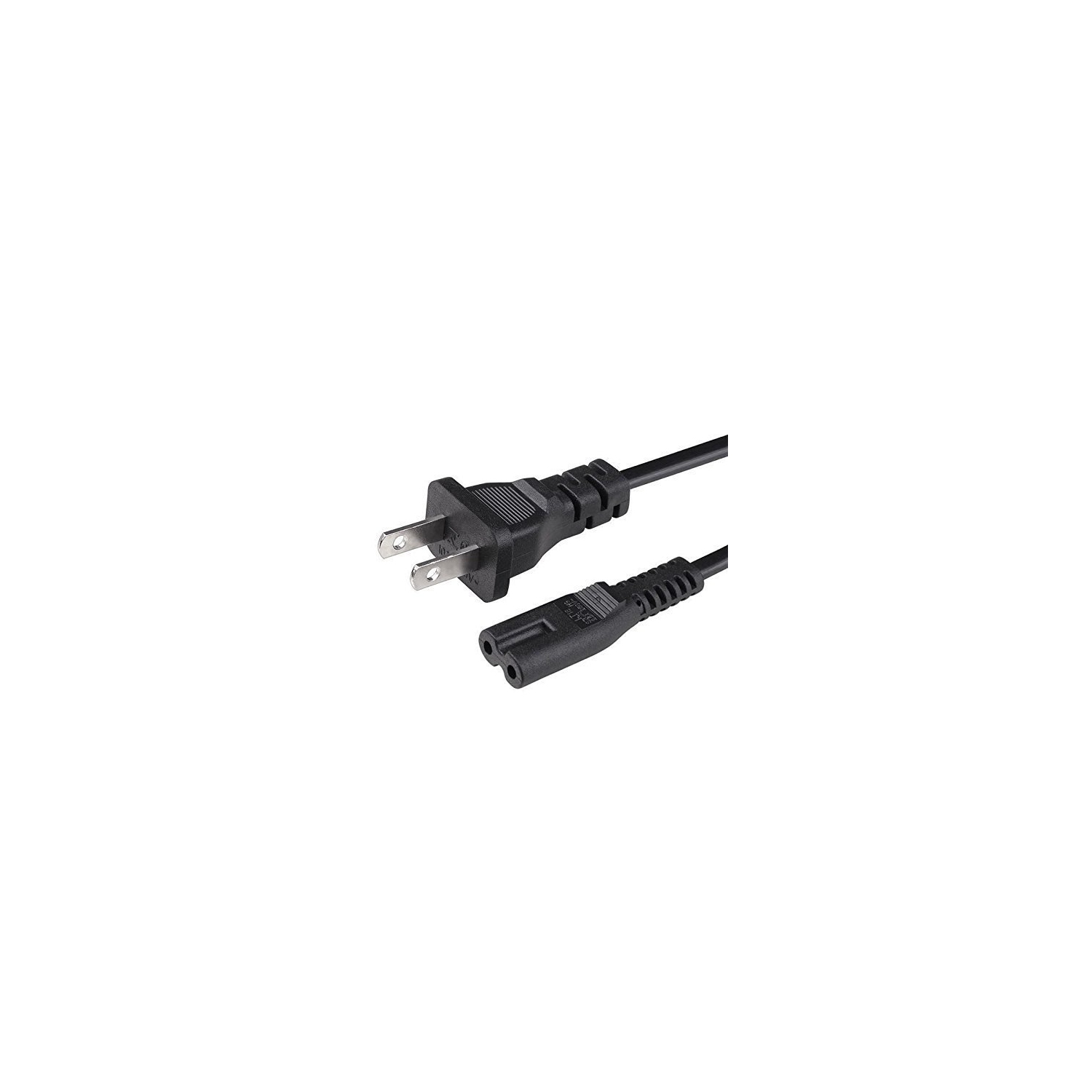 Omnihil AC Power Cord Compatible with Arris Router Modem; Vizio, Sharp Sanyo Emerson TV; Sony Playstation 1 2 PS1 PS2;