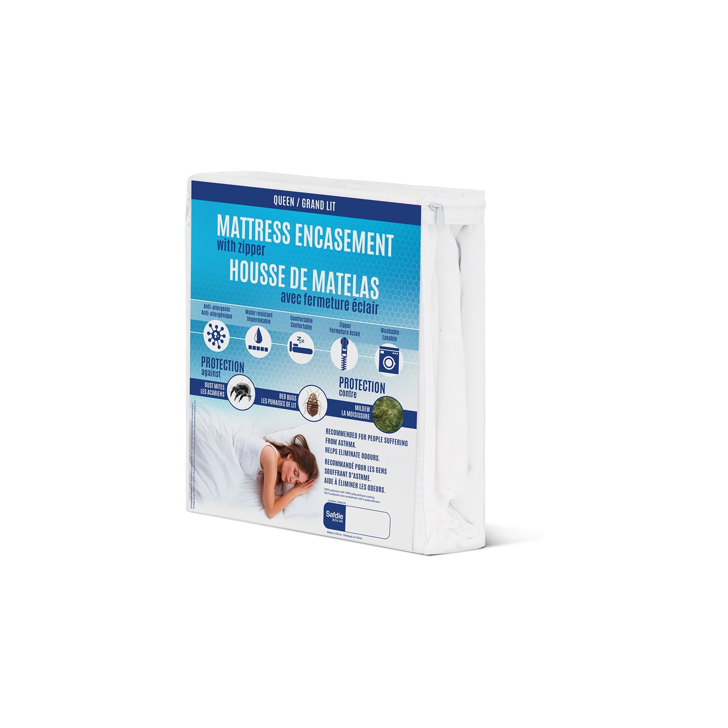 Mattress Protection Bed Bug Cover Pad King White, Protector