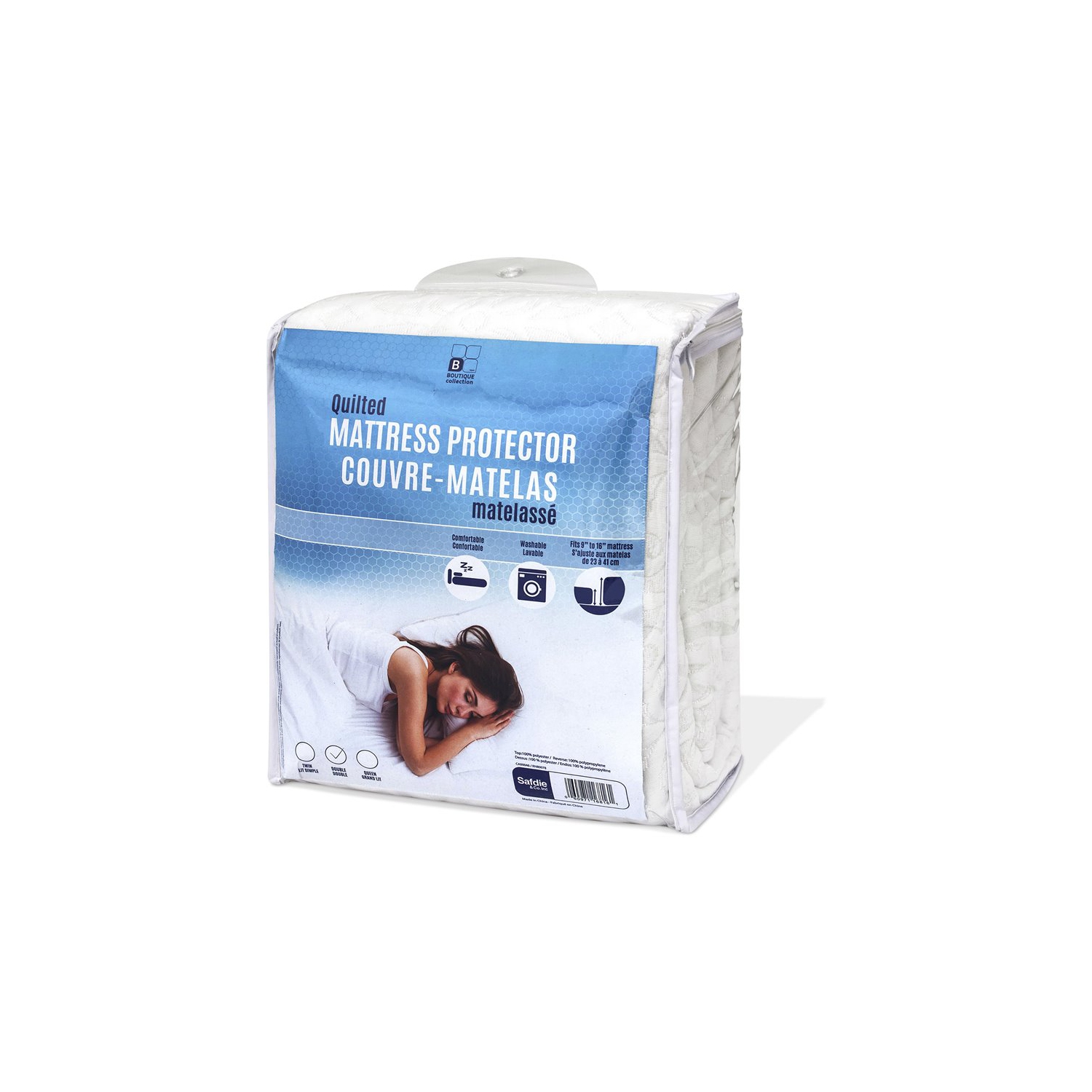 Mattress Protection Cover Pad Twin White, Protector with Elastic Corners