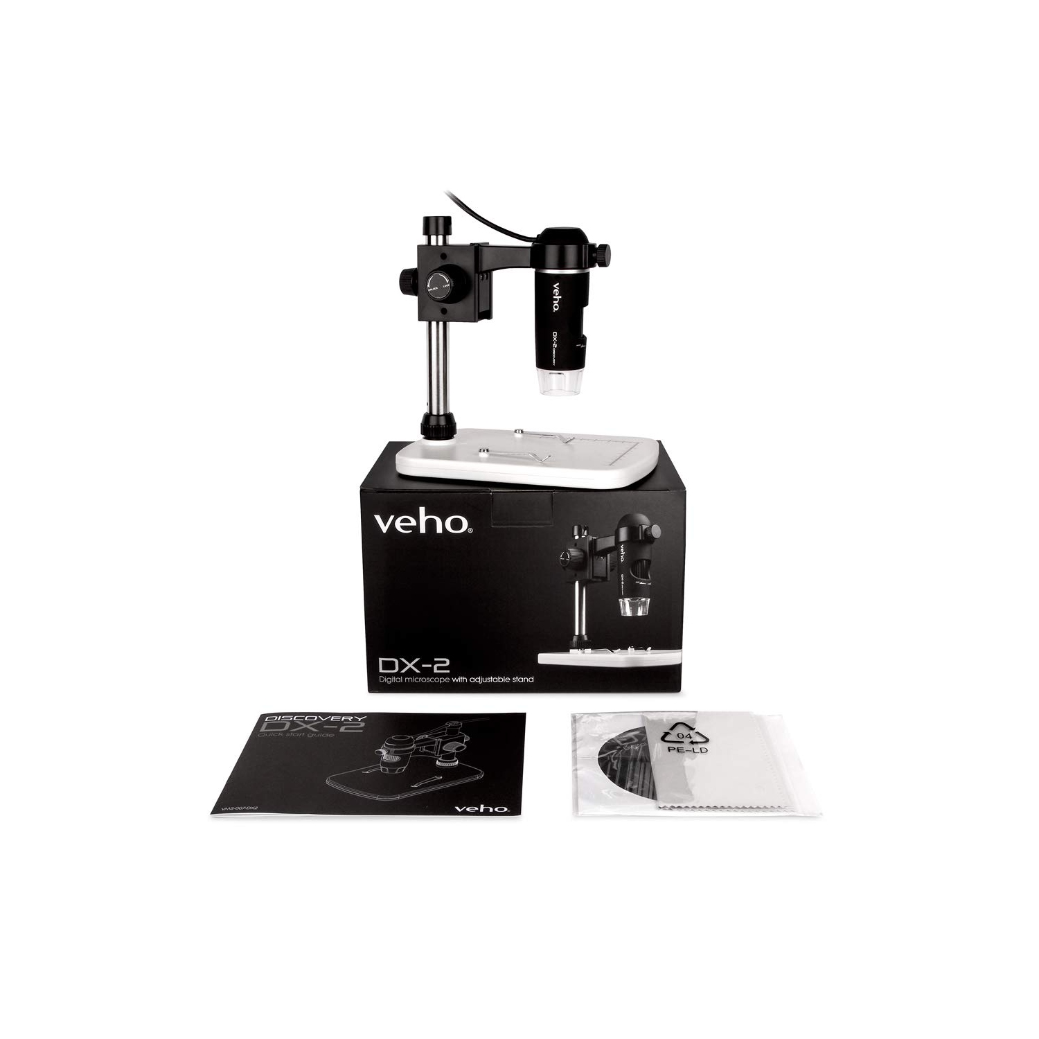 Veho DX-2 USB 5MP Microscope - Black