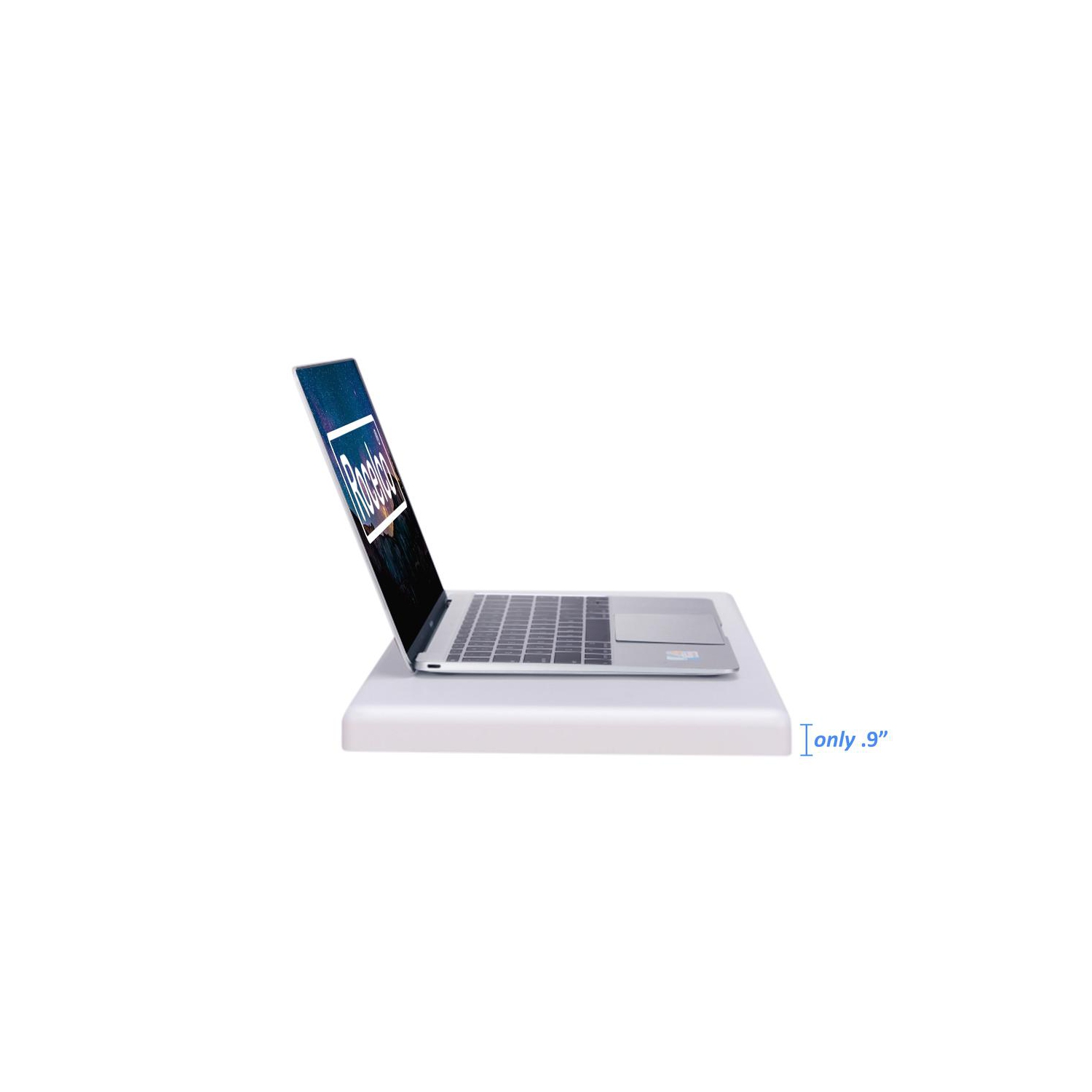 Rocelco 19" Portable Desk Riser | Height Adjustable Travel Standing Desk Converter | Premium Compact Sit Stand Up Laptop Risin