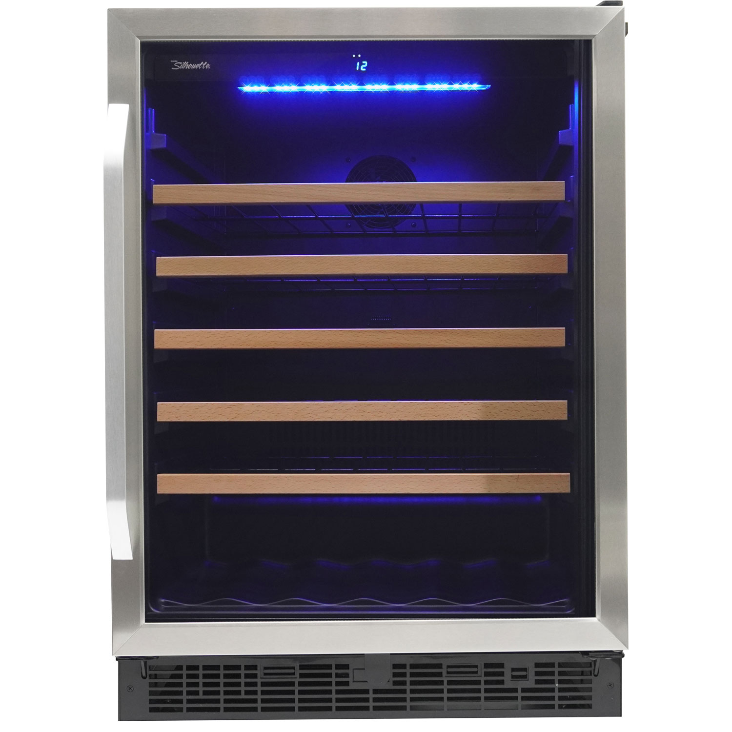 Refroidisseur à vin encastrable de 50 bouteilles 5,7 pi³ Silhouette - Inox