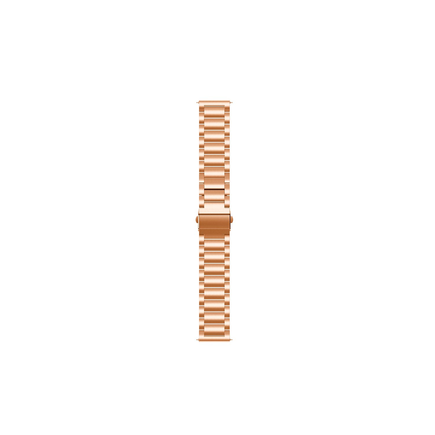StrapsCo Stainless Steel Oyster Bracelet for Skagen Falster 3 - Rose Gold