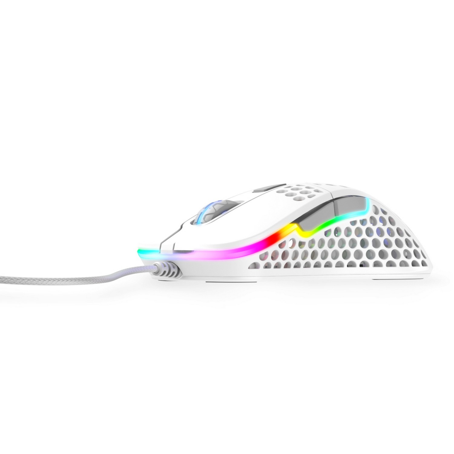 Souris de jeu légère Xtrfy M4 RGB - Blanc