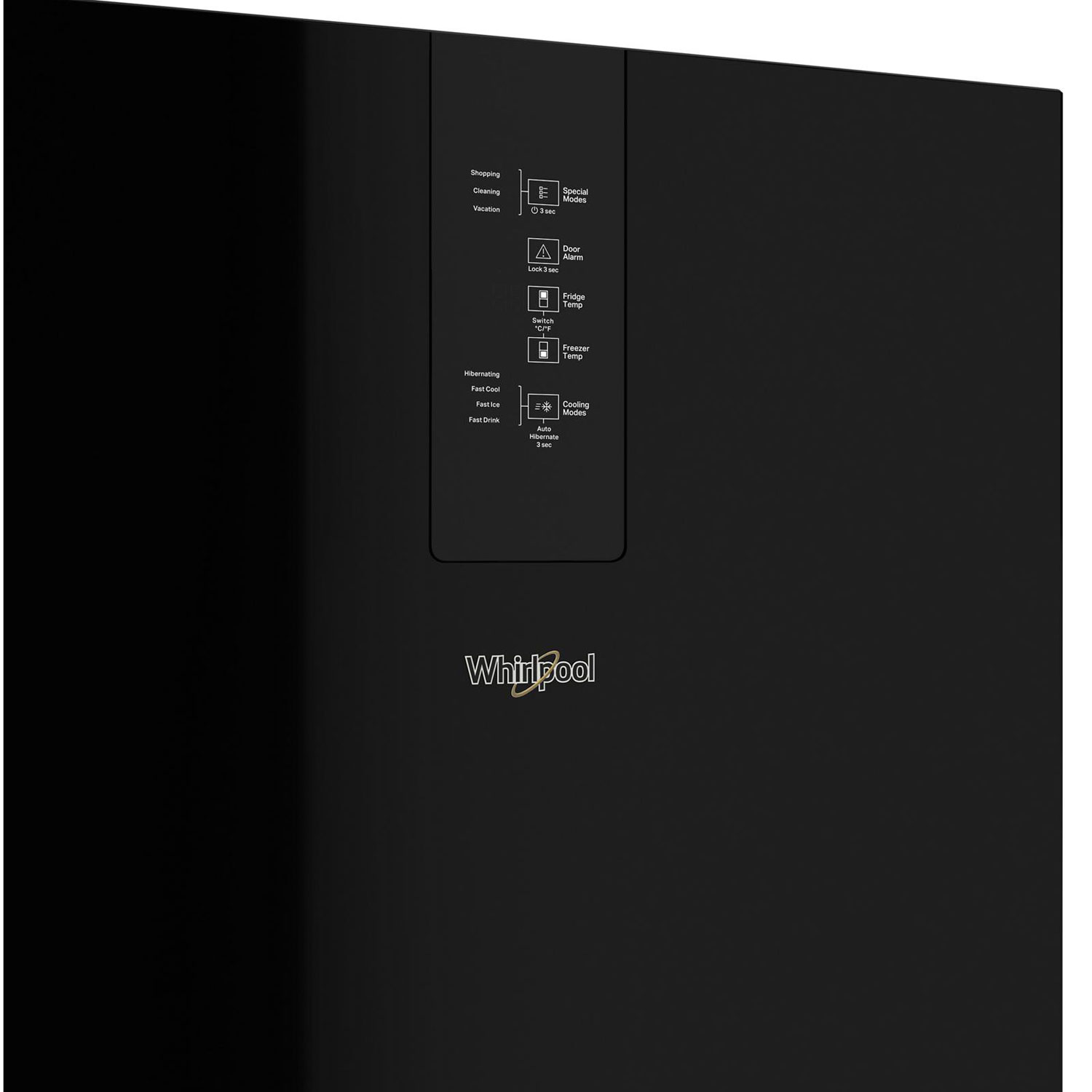Whirlpool 24" 12.7 Cu. Ft. Bottom Freezer Refrigerator - Black