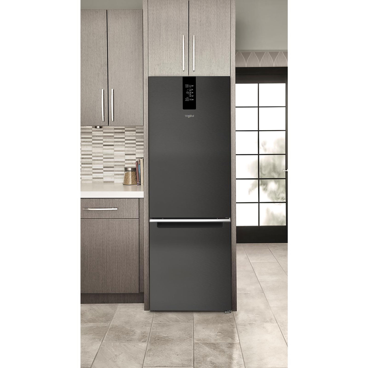 Whirlpool 24" 12.7 Cu. Ft. Bottom Freezer Refrigerator - Black Stainless