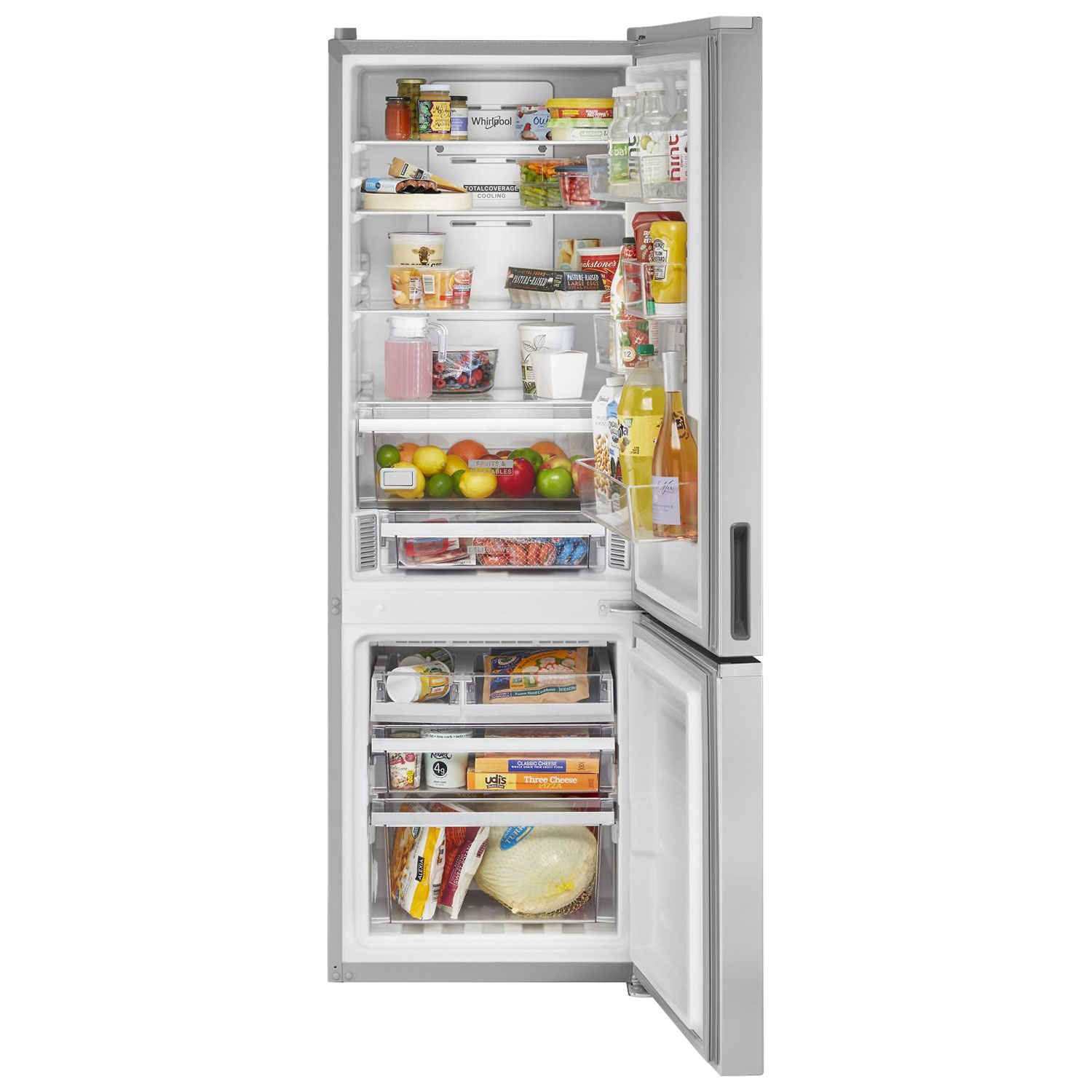 Whirlpool 24" 12.7 Cu. Ft. Bottom Freezer Refrigerator - Stainless Steel