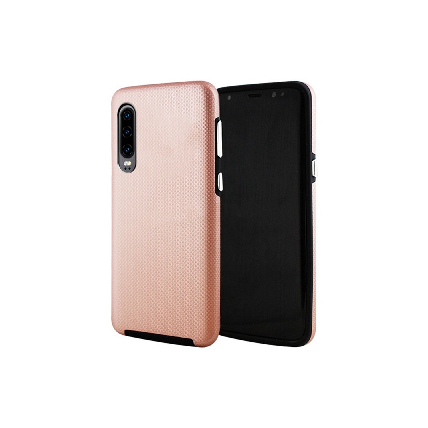 【CSmart】 Slim Fitted Hybrid Hard PC Shell Shockproof Scratch Resistant Case Cover for Samsung Galaxy A70, Rose Gold
