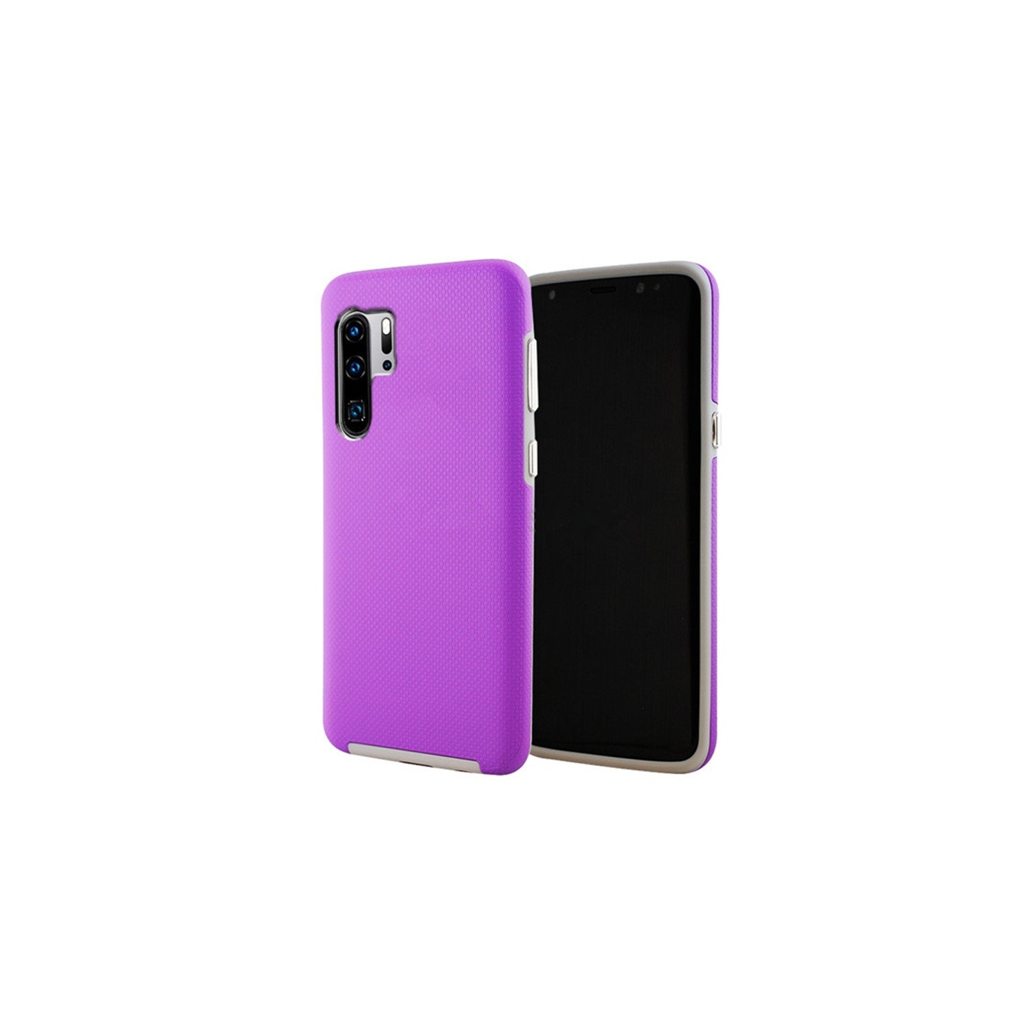 Étuis Coque rigide hybride ajustée et résistante aux chocs et aux rayures pour Samsung Galaxy Note 10 Plus, violet