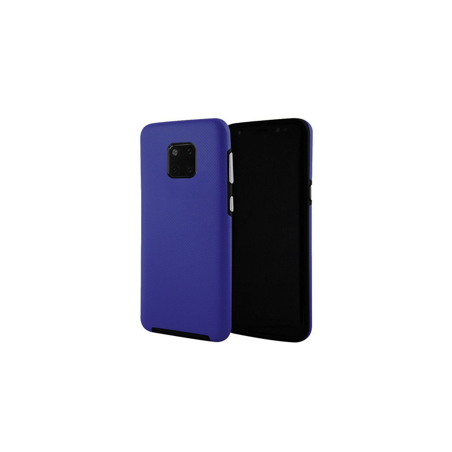 【CSmart】 Slim Fitted Hybrid Hard PC Shell Shockproof Scratch Resistant Case Cover for Huawei Mate 20 Pro, Navy