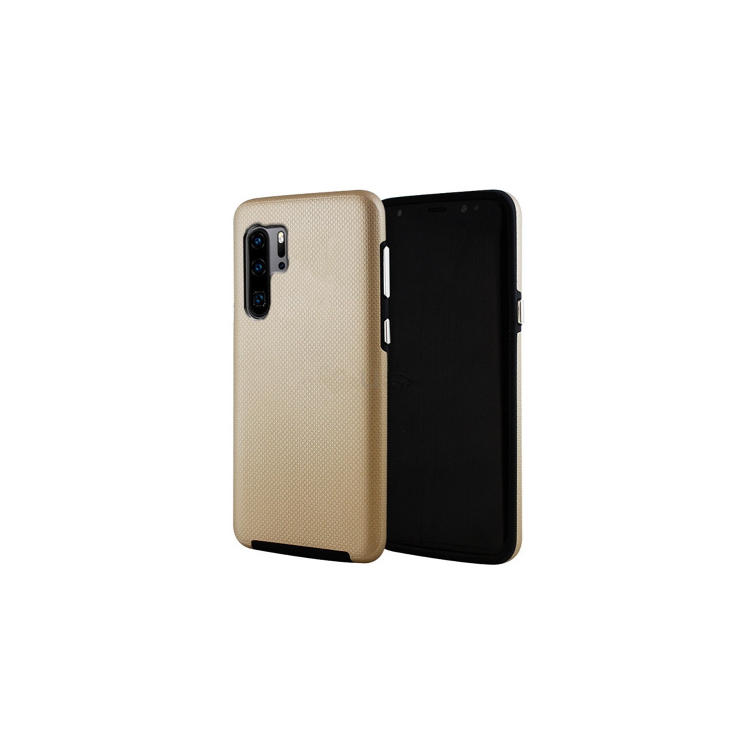 【CSmart】 Slim Fitted Hybrid Hard PC Shell Shockproof Scratch Resistant Case Cover for Samsung Galaxy Note 10 Plus, Gold