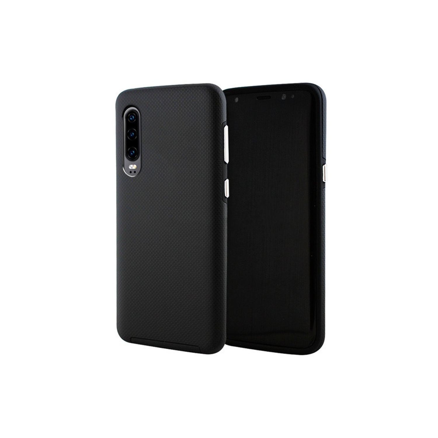 【CSmart】 Slim Fitted Hybrid Hard PC Shell Shockproof Scratch Resistant Case Cover for Samsung Galaxy A70, Black