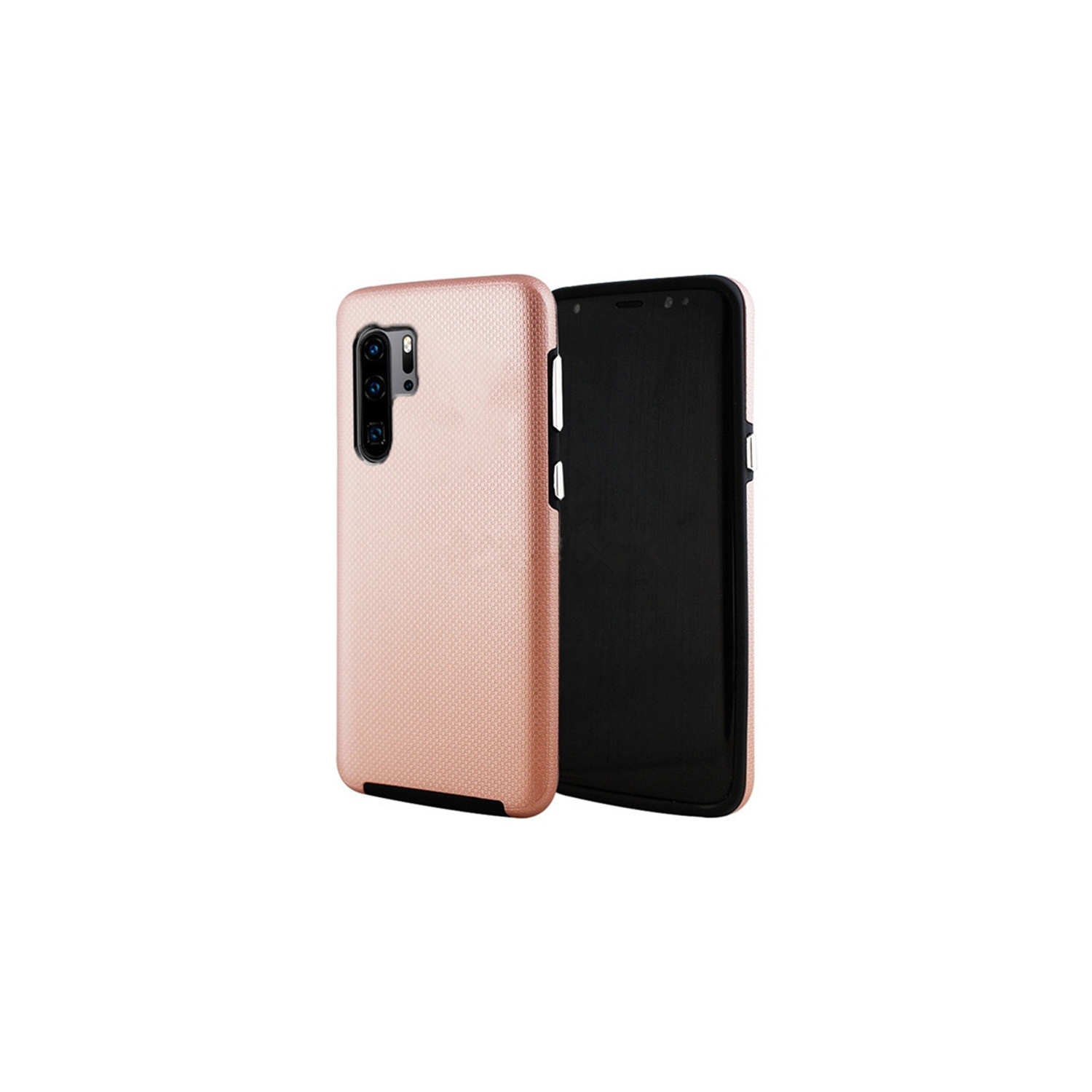 【CSmart】 Slim Fitted Hybrid Hard PC Shell Shockproof Scratch Resistant Case Cover for Samsung Galaxy Note 10 Plus, Rose Gold