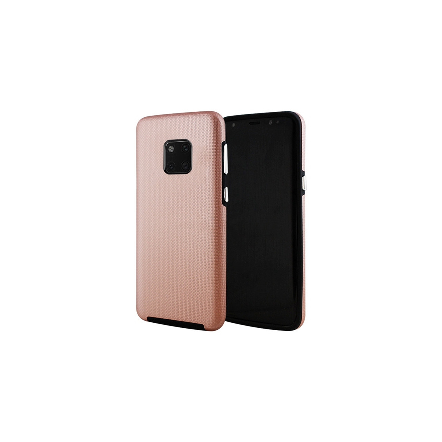 【CSmart】 Slim Fitted Hybrid Hard PC Shell Shockproof Scratch Resistant Case Cover for Huawei Mate 20 Pro, Rose Gold