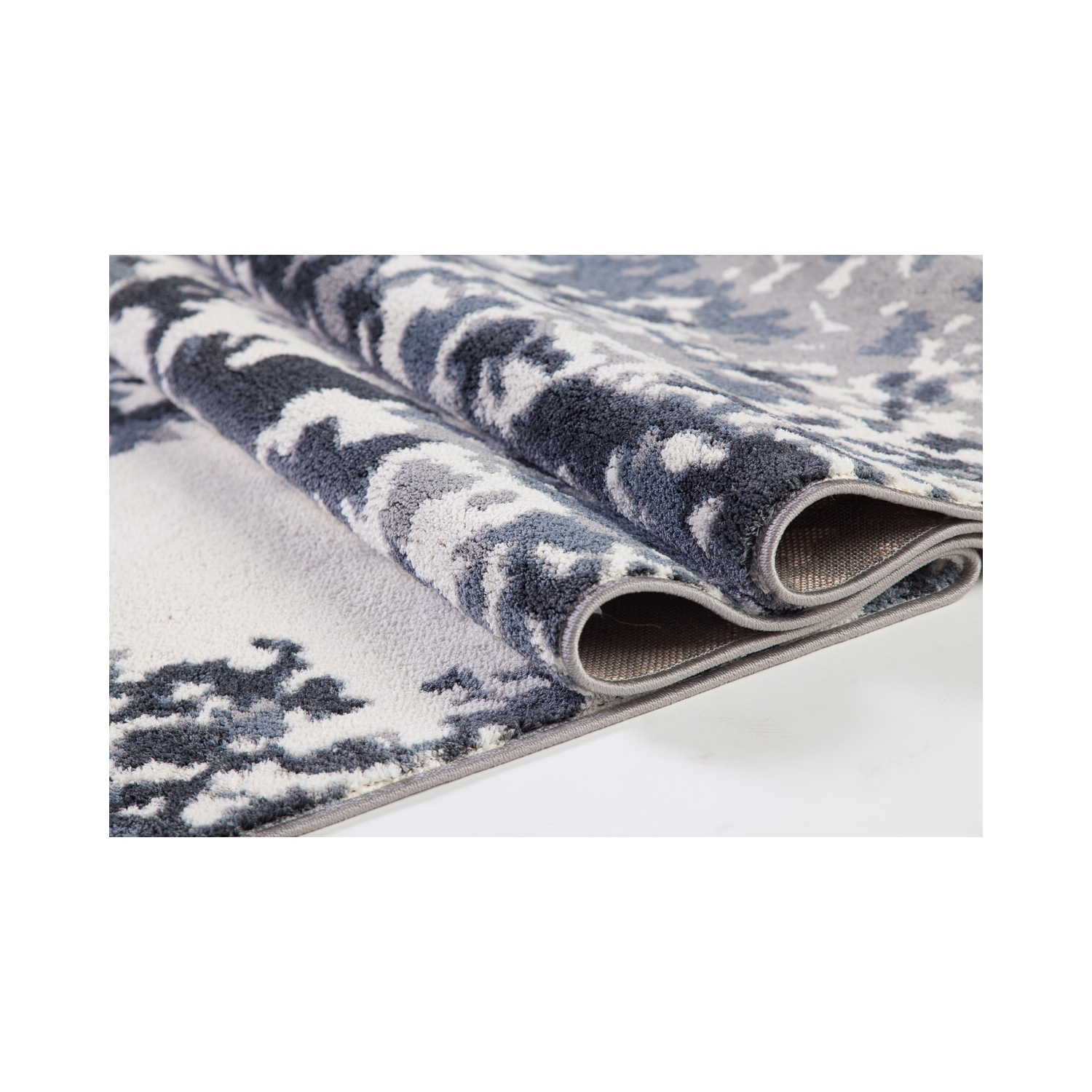 Ladole – Tapis élégant Oshawa, gris, 6 x 9 pi 5 po x 9 pi 5 po, 200 x 290 cm