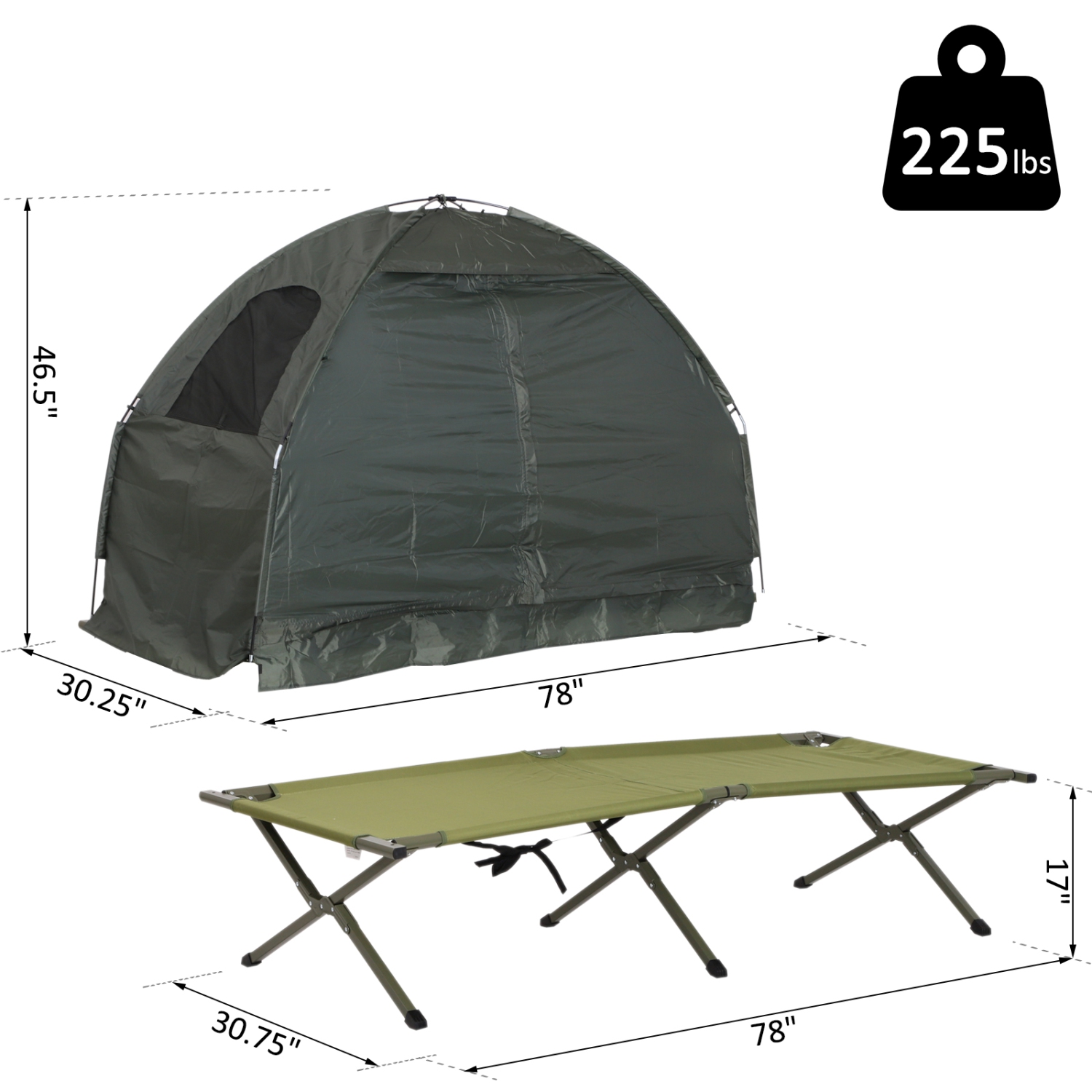 pop up camping cot