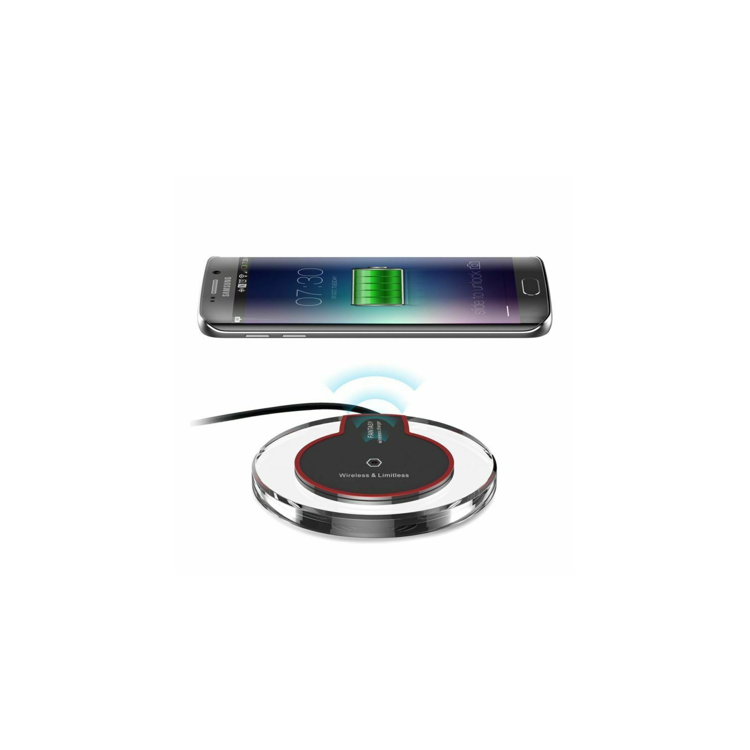 Qi Wireless Charger Slim Pad Ultrathin Fast Charging For iPhone Samsung LG Huawei