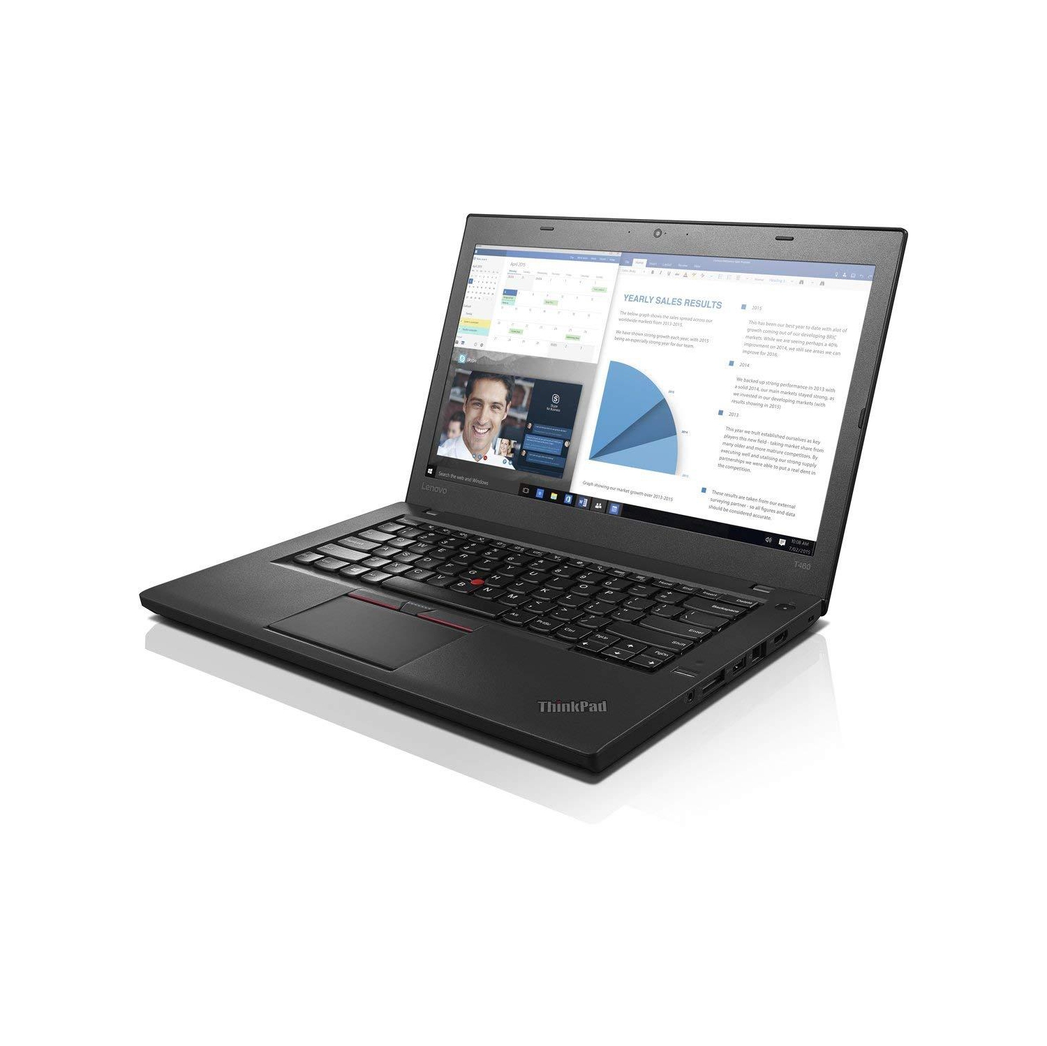 Refurbished Lenovo ThinkPad T460S Ultra Thin, 14" Screen Laptop (Intel Core i7-7600U, 16G RAM, New 1TB SSD, Webcam ) Grade A