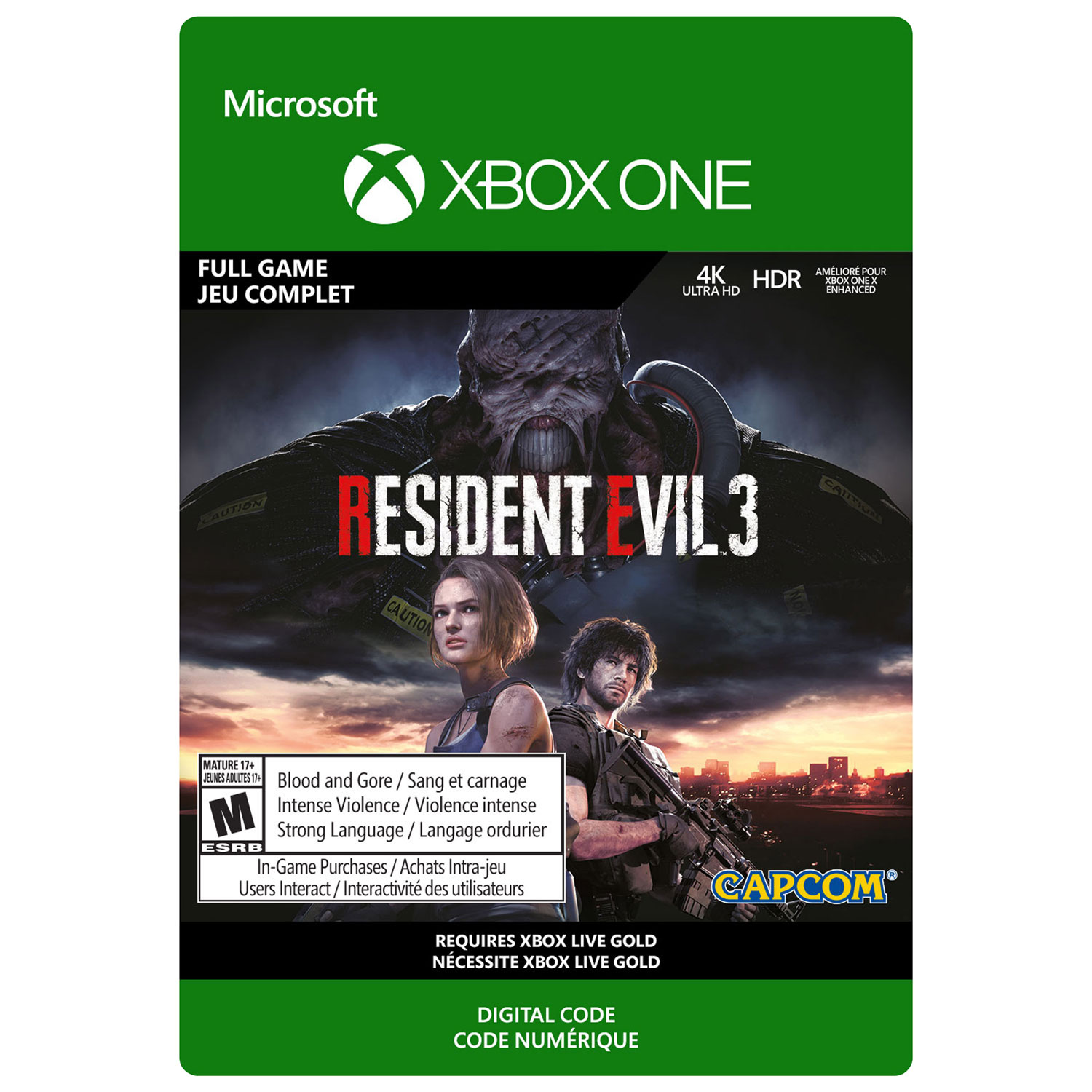 Resident Evil 3 (Xbox One) - Digital Download