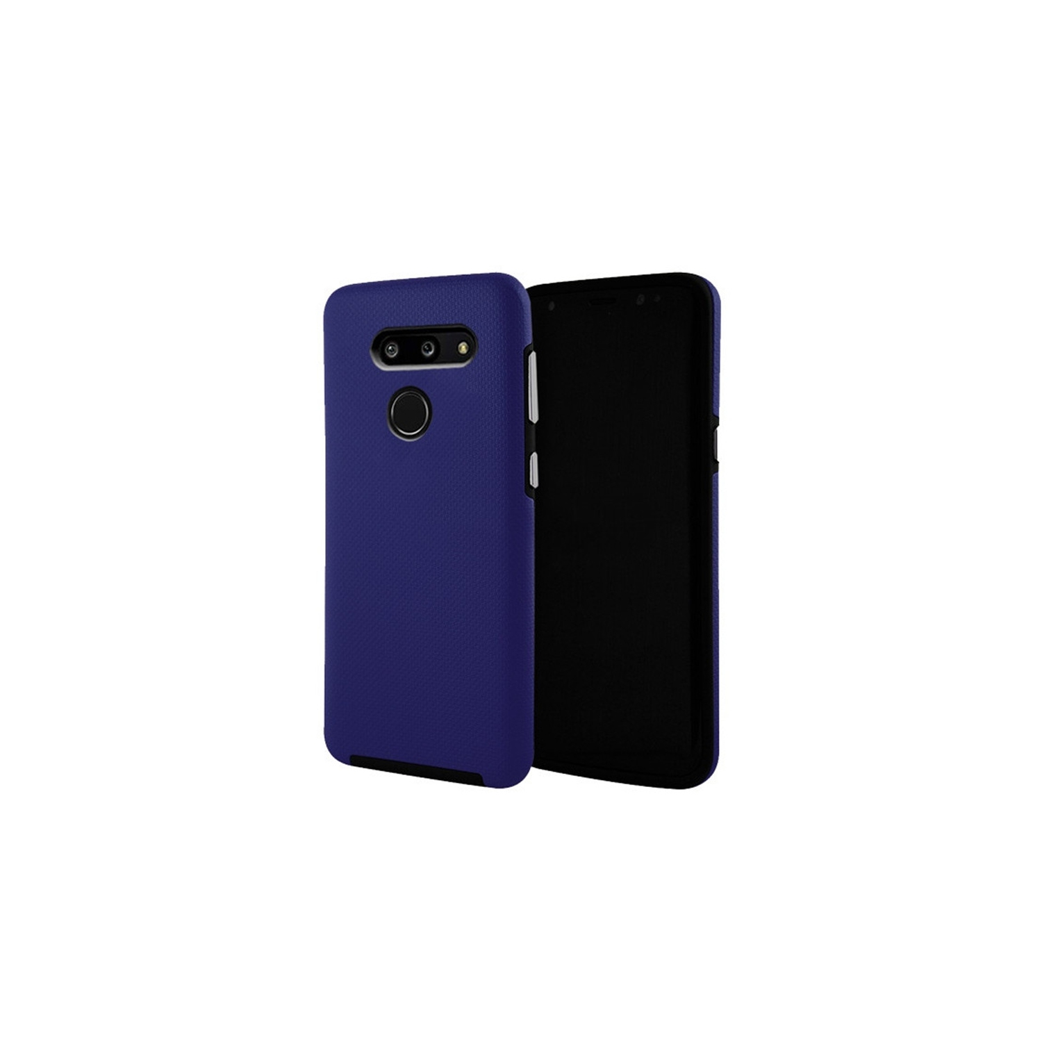 【CSmart】 Slim Fitted Hybrid Hard PC Shell Shockproof Scratch Resistant Case Cover for LG G8, Navy