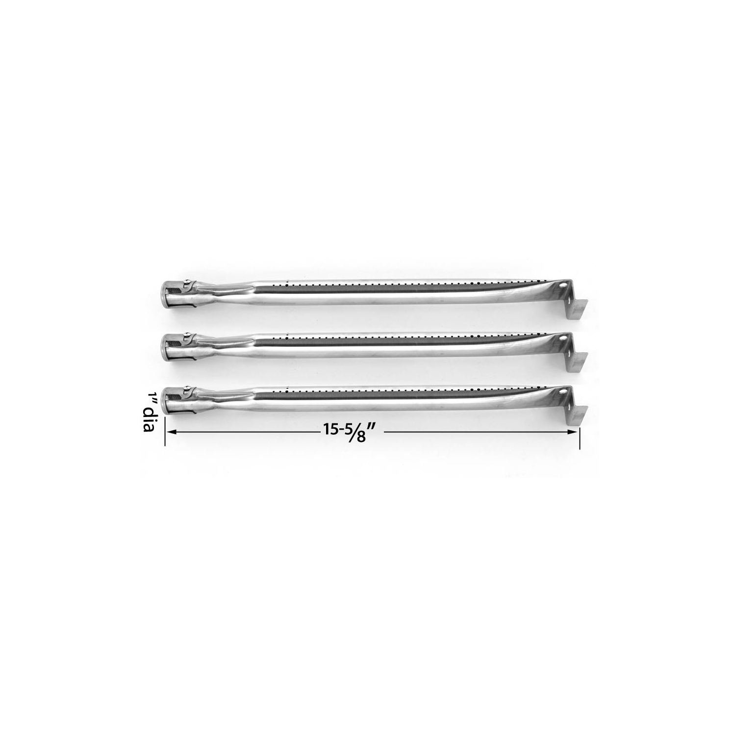 Grill Burner For Uniflame GBC850W, GBC983W-C, GBC1134W & Brinkmann 810-8445-F, 810-8446-N Gas Models - 3PK