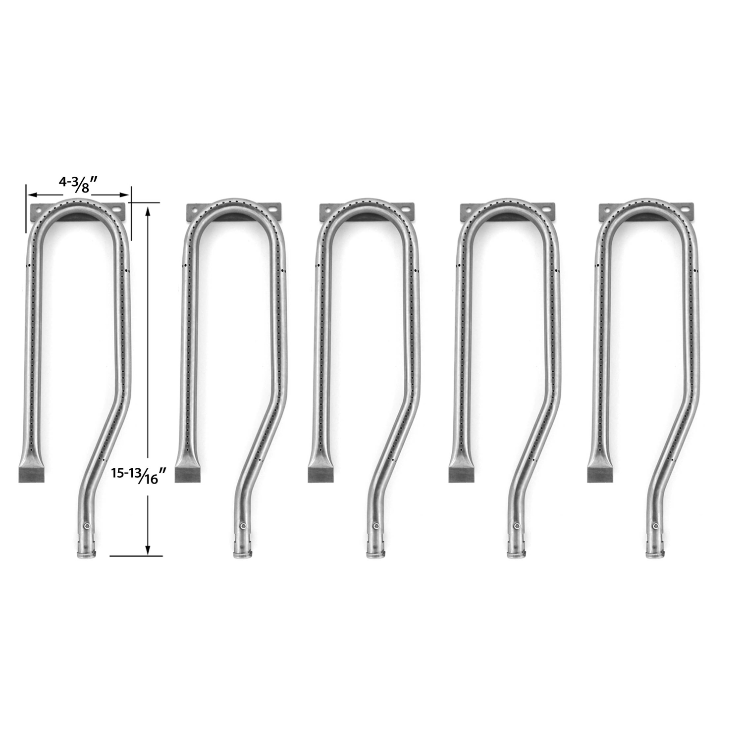 Grill Burner For Jenn-air 720-0727, 720-0336, 720-0337, 720-0339, & Nexgrill 730-0337, 720-0584A BBQ Models, Set of 5