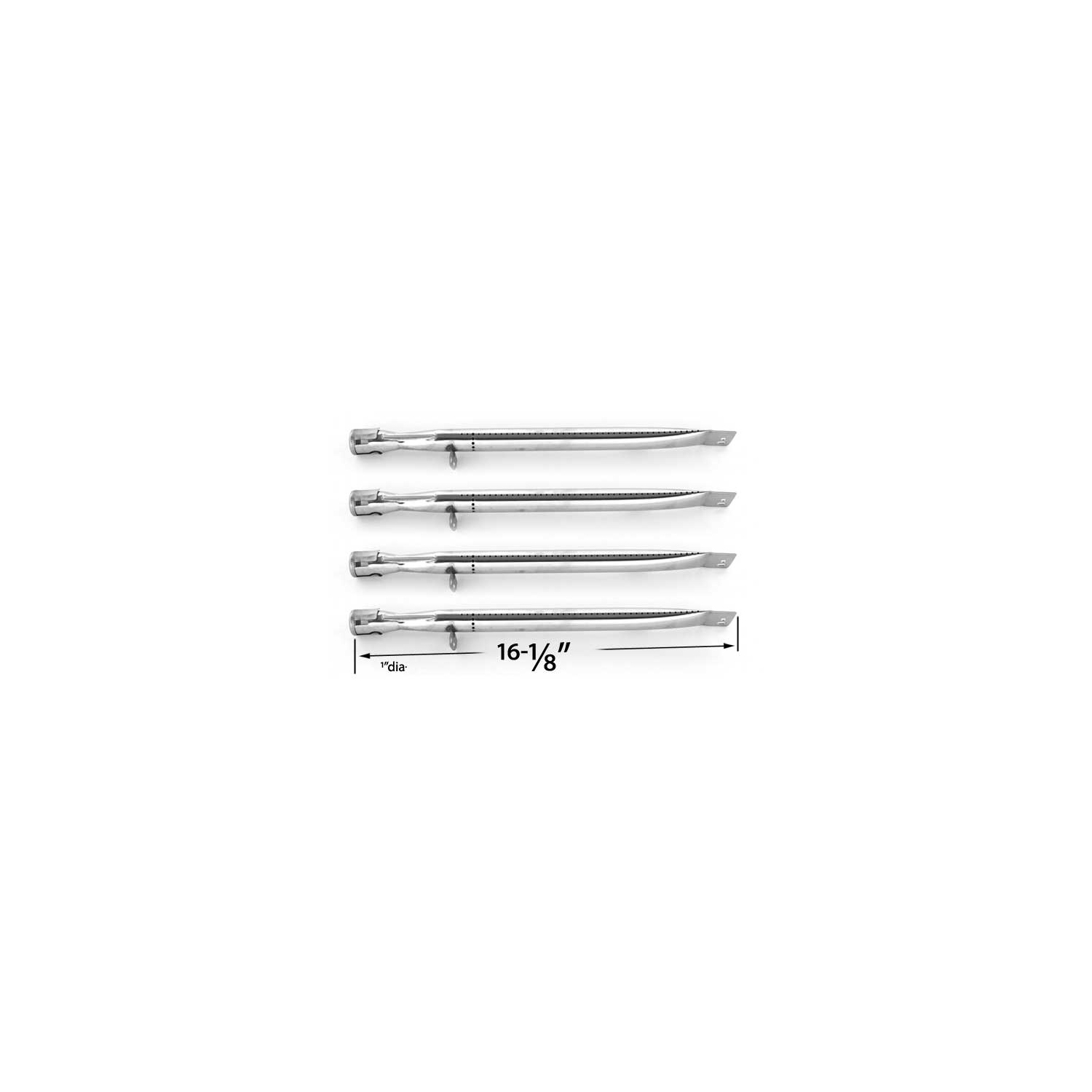 Grill Burner For Uniflame GBC091W, GBC831WB, GBC940WIR, GBC956W1-C, GBC981W, GBC983W-C, GBC831WB Models -4-PK