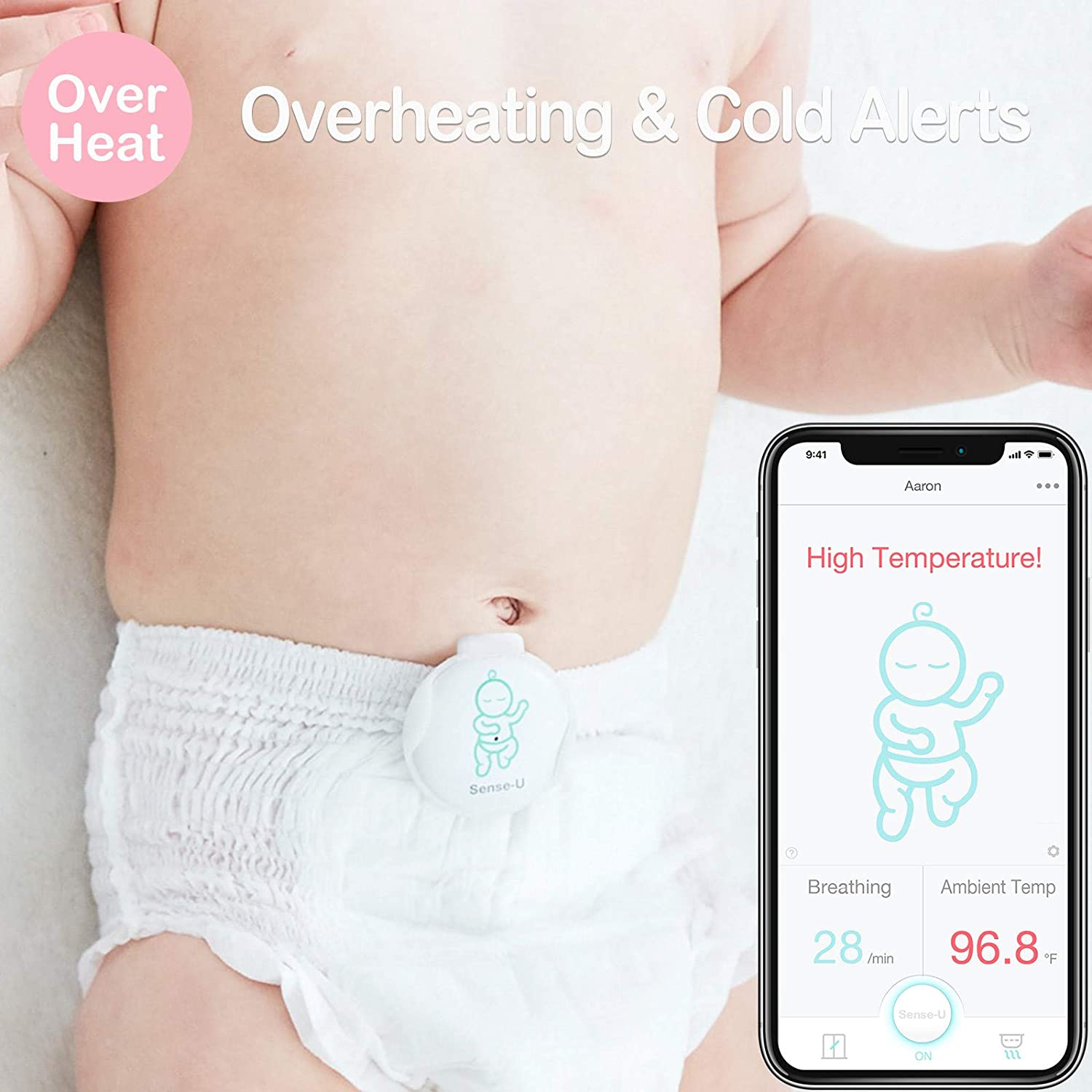 sense u baby monitor battery