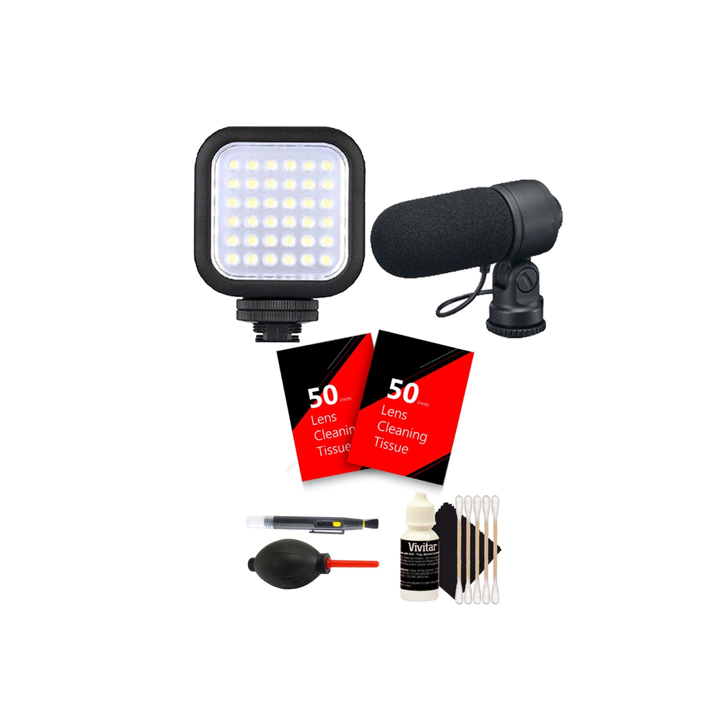 Compact LED Light + Microphone for Nikon DSLR Cameras - International Version w/Seller Warranty