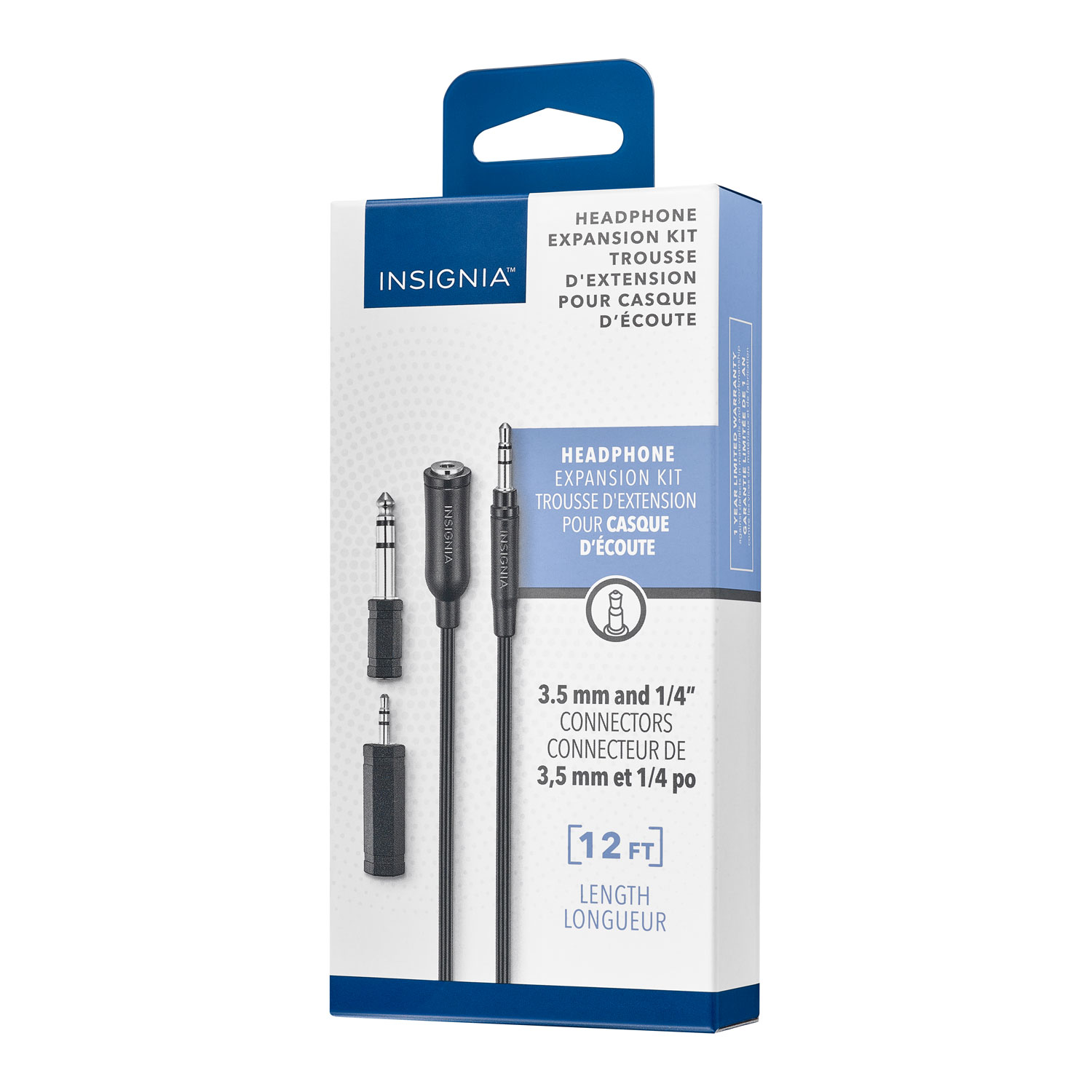 Ensemble d'extension d'écouteurs de 3,66 m d'Insignia
