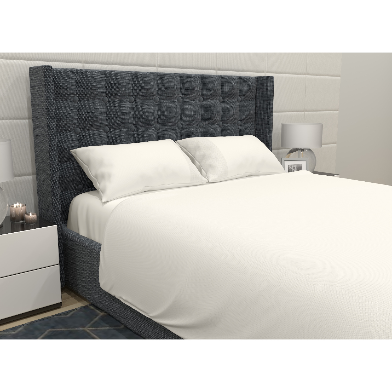 Safdie & Co. Sheet Set 3PC Super Soft Tranquility T White