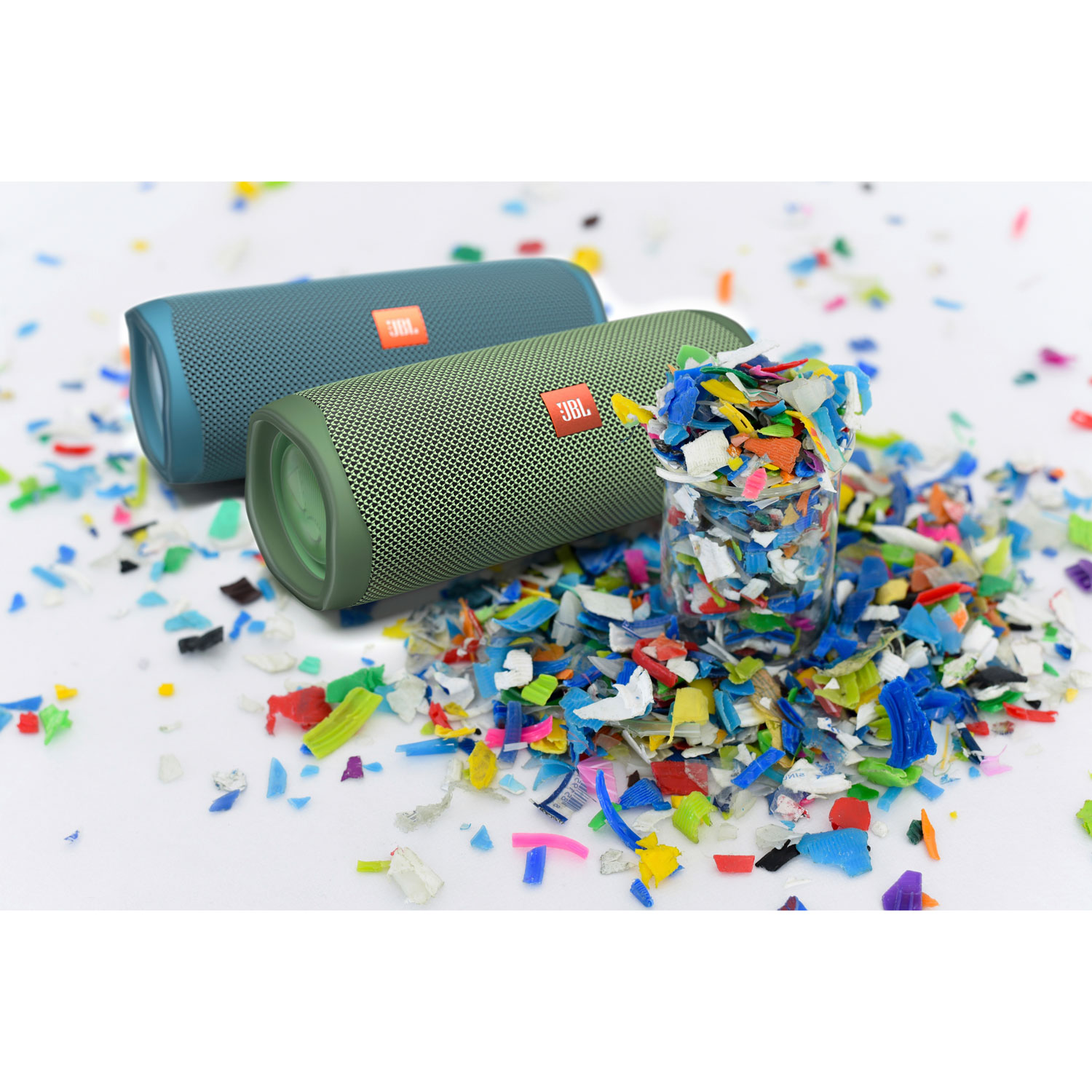 JBL Flip 5 Eco Edition Waterproof Bluetooth Wireless Speaker - Ocean Blue