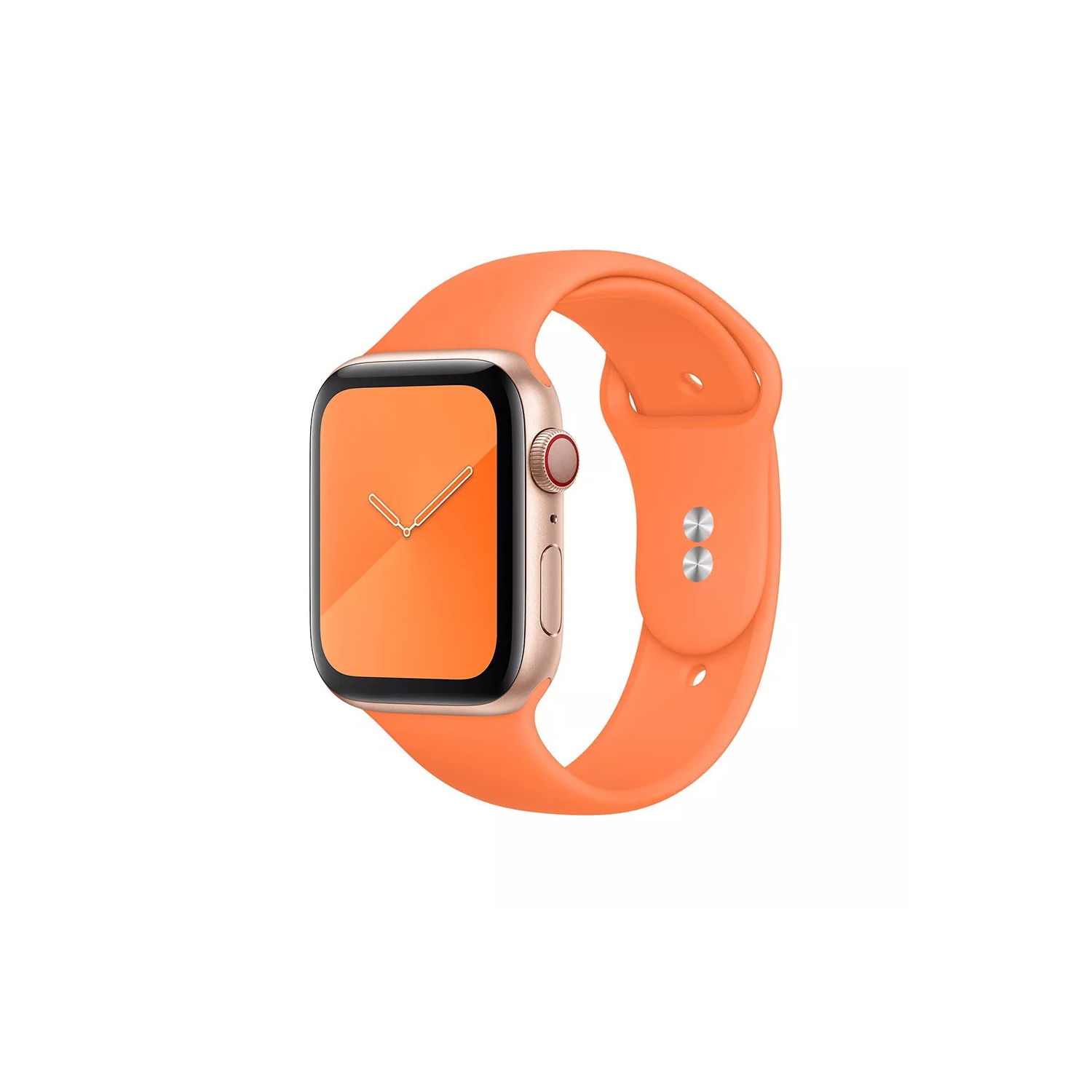 Soft Silicone Replacement Band Strap for Apple Watch iWatch Series 1 to 10 SE Ultra, 38mm 40mm 41mm 42mm(Series 10), Orange